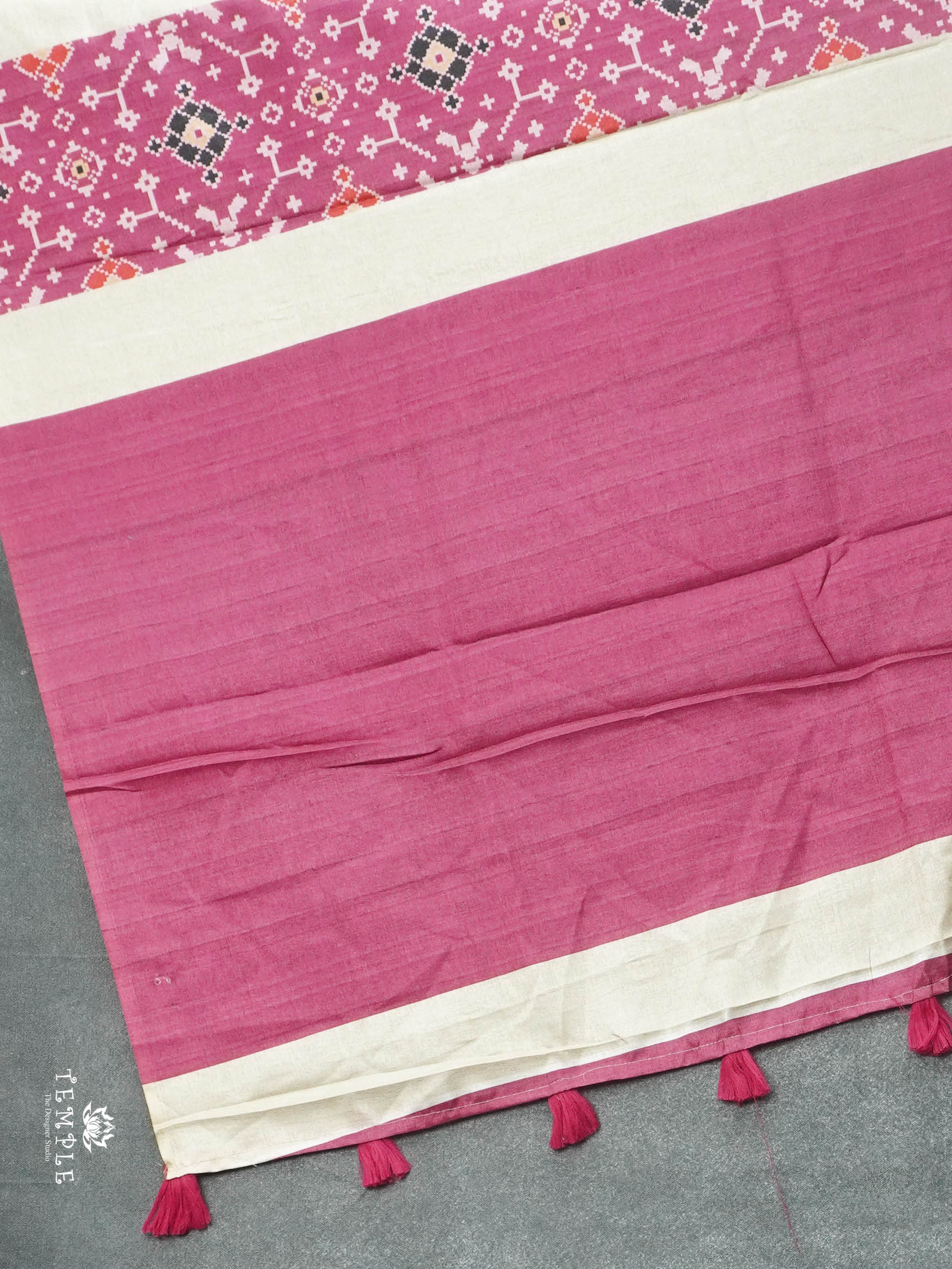 Printed Tussar Silk Saree | TTDS2866