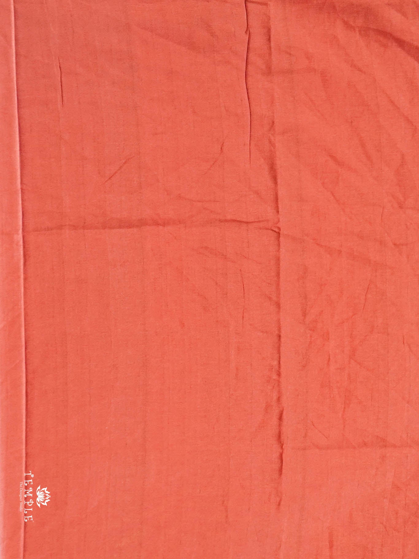 Printed Tussar Silk Saree(Orange) | TTDS2866