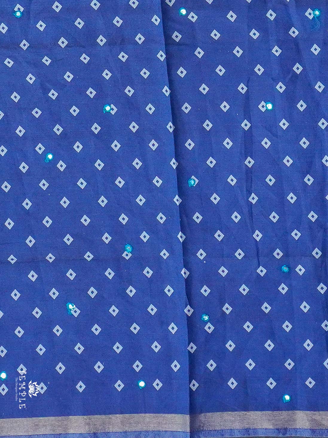 Soft Cotton Saree with Mirror Work | TTDS2363