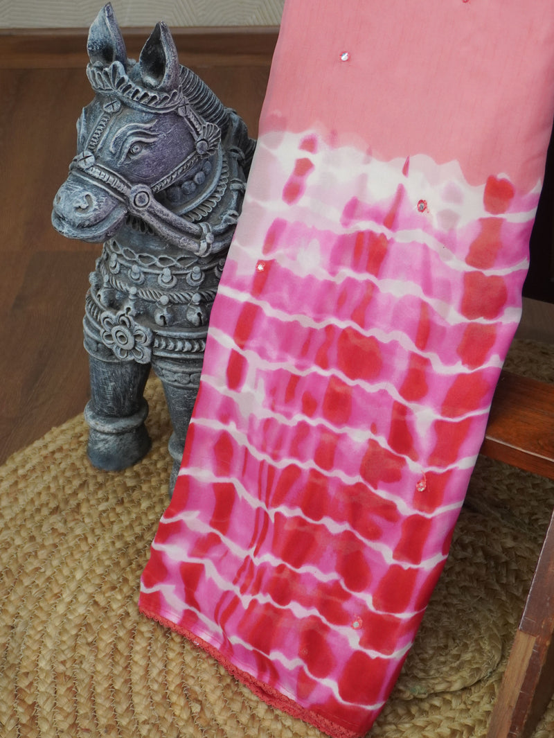 Printed Chiffon Saree | TTDS3674