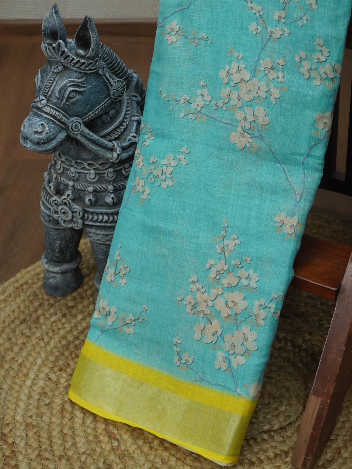 Linen Cotton Saree | TTDS3711