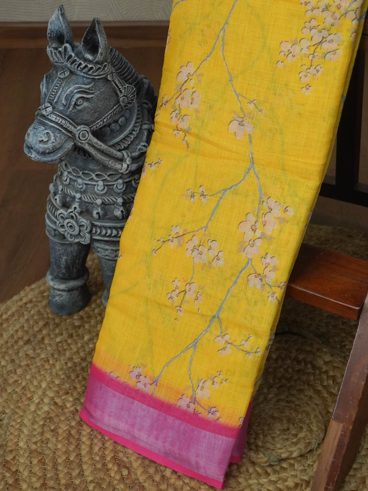 Linen Cotton Saree | TTDS3711