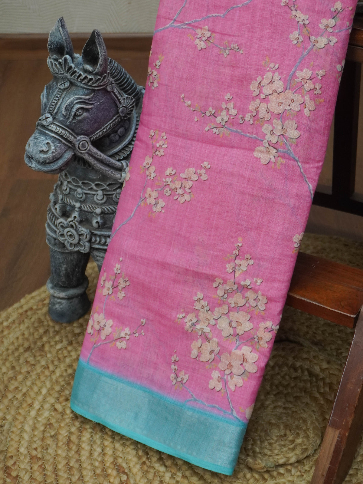 Linen Cotton Saree | TTDS3711