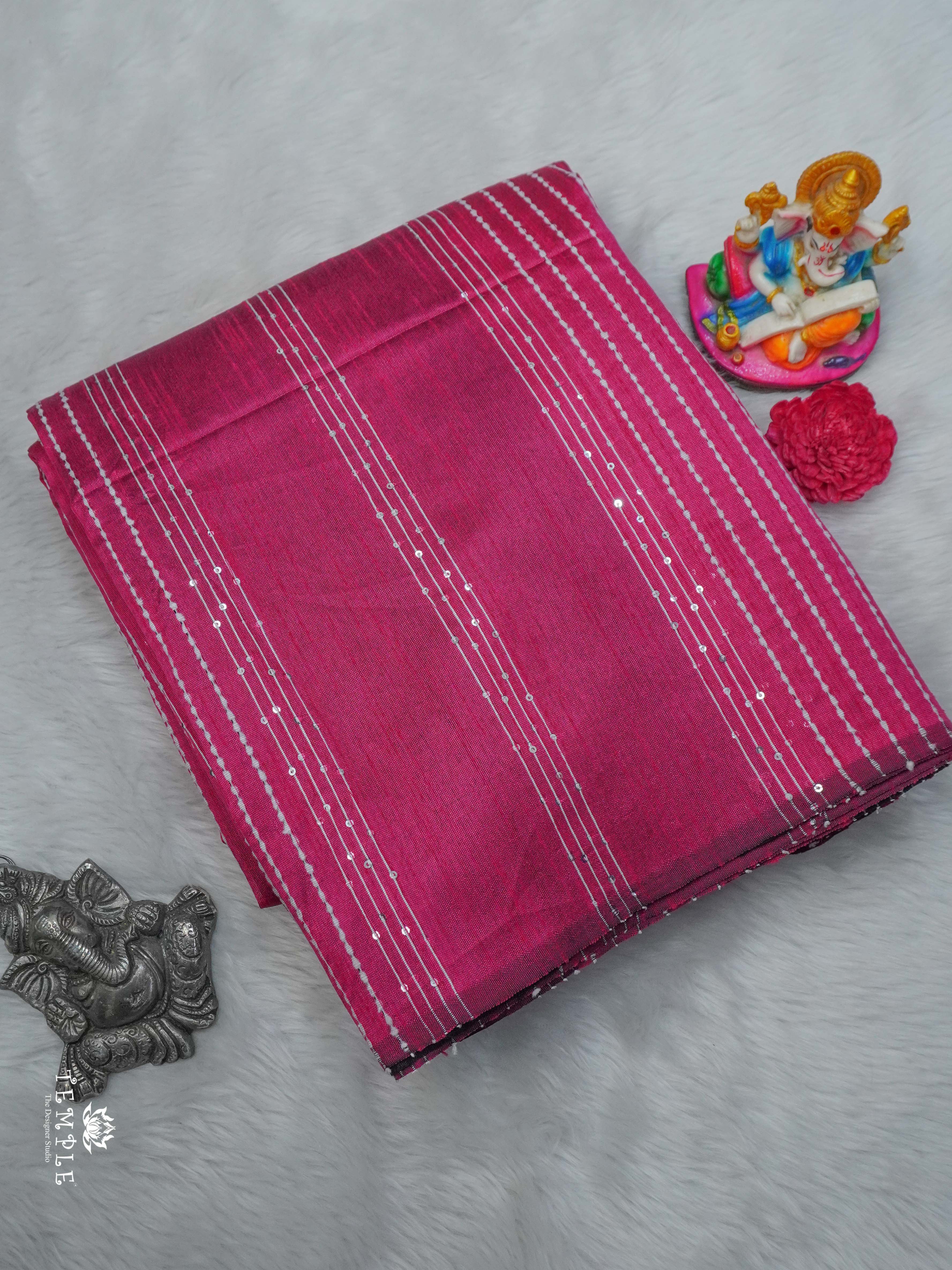Raw Silk Saree with sequins Work | TTDS2100