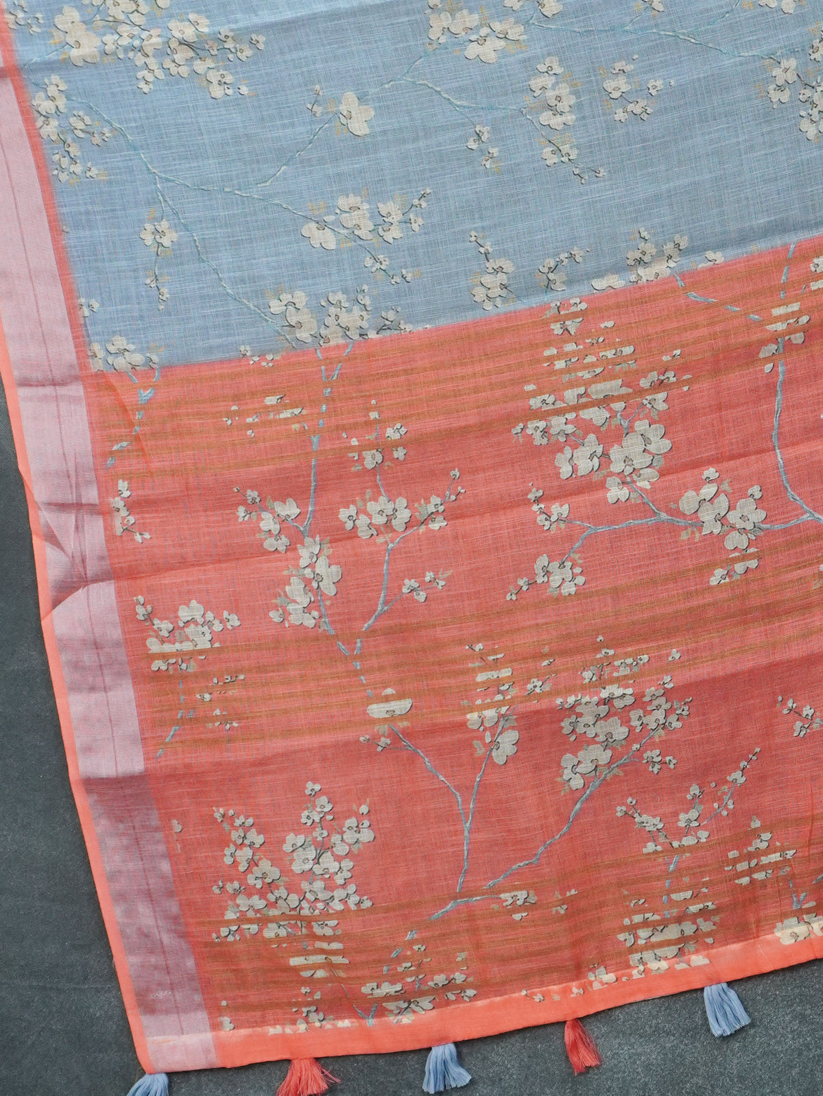 Linen Cotton Saree | TTDS3711