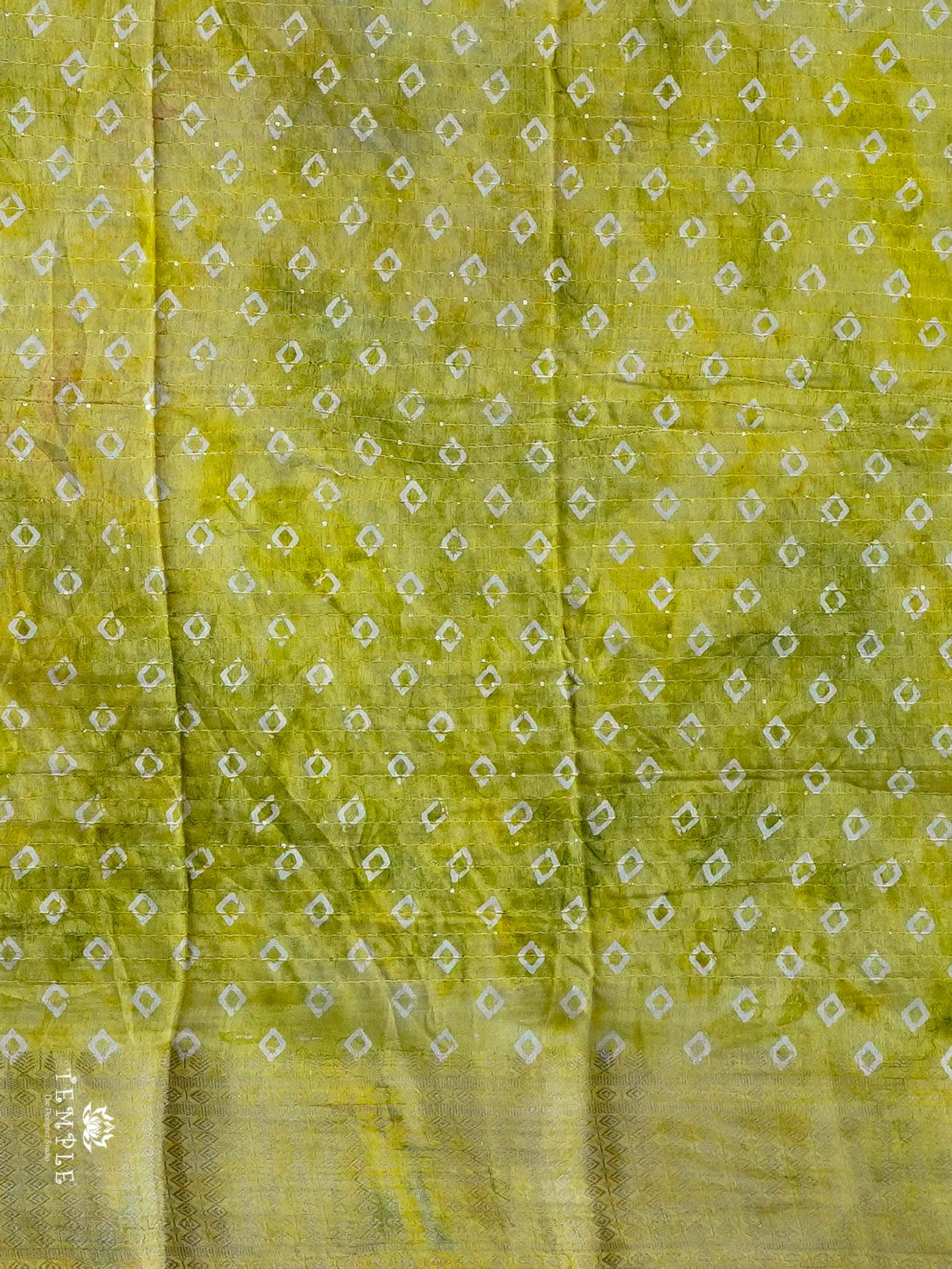 Sequins Saree With Triangle Patterns | TTDS2355