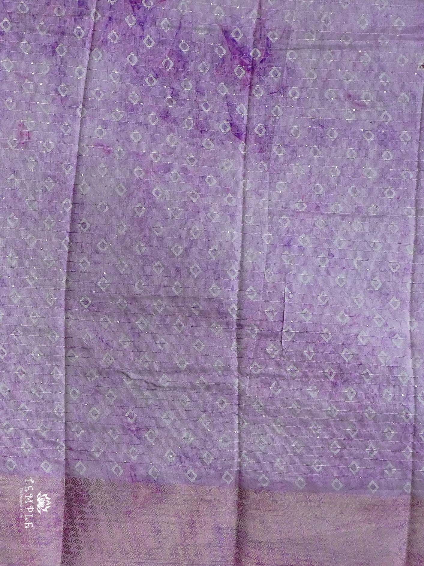 Sequins Saree With Triangle Patterns | TTDS2355