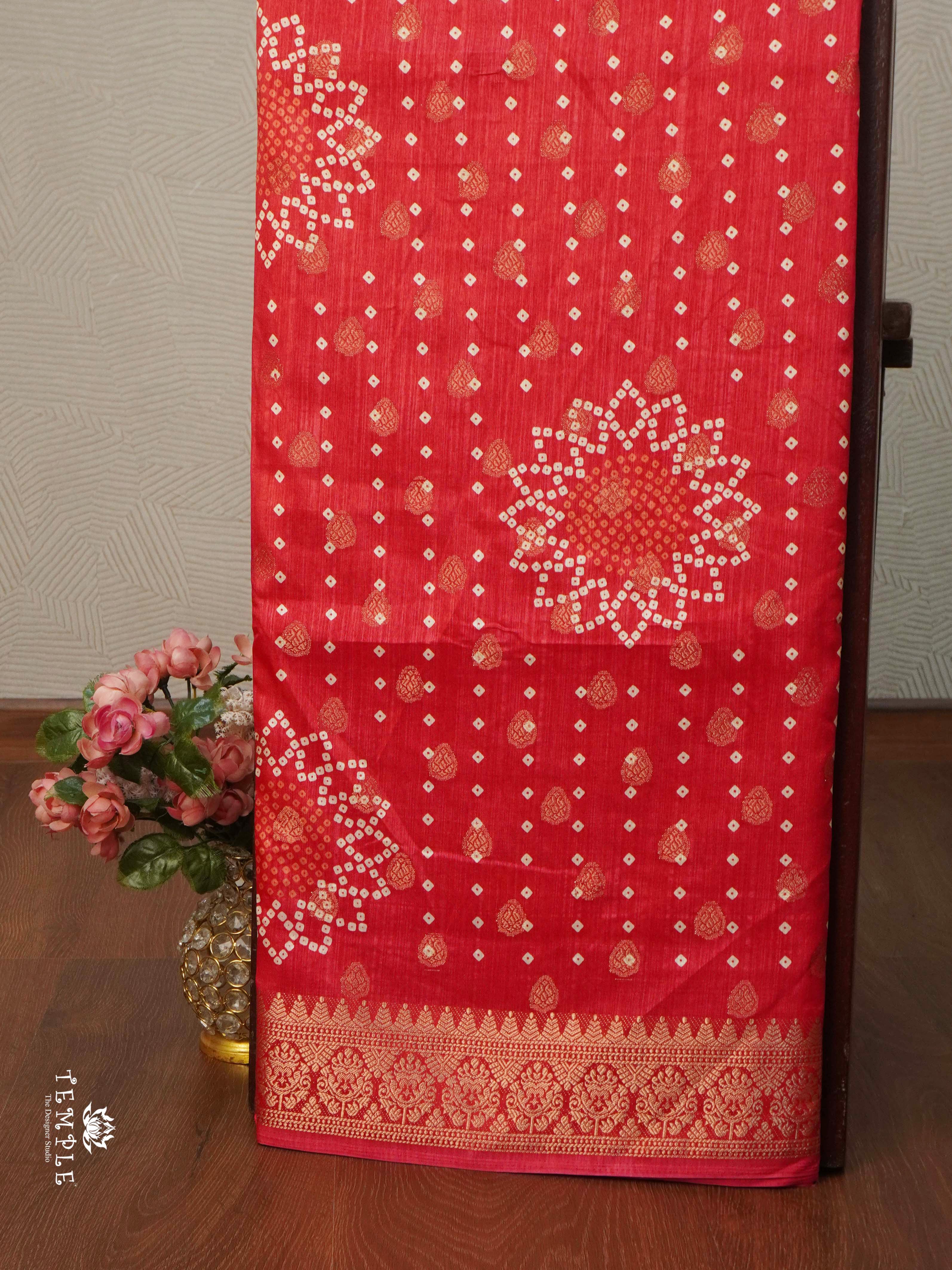 Bandhini Printed  Saree | TTDS1885