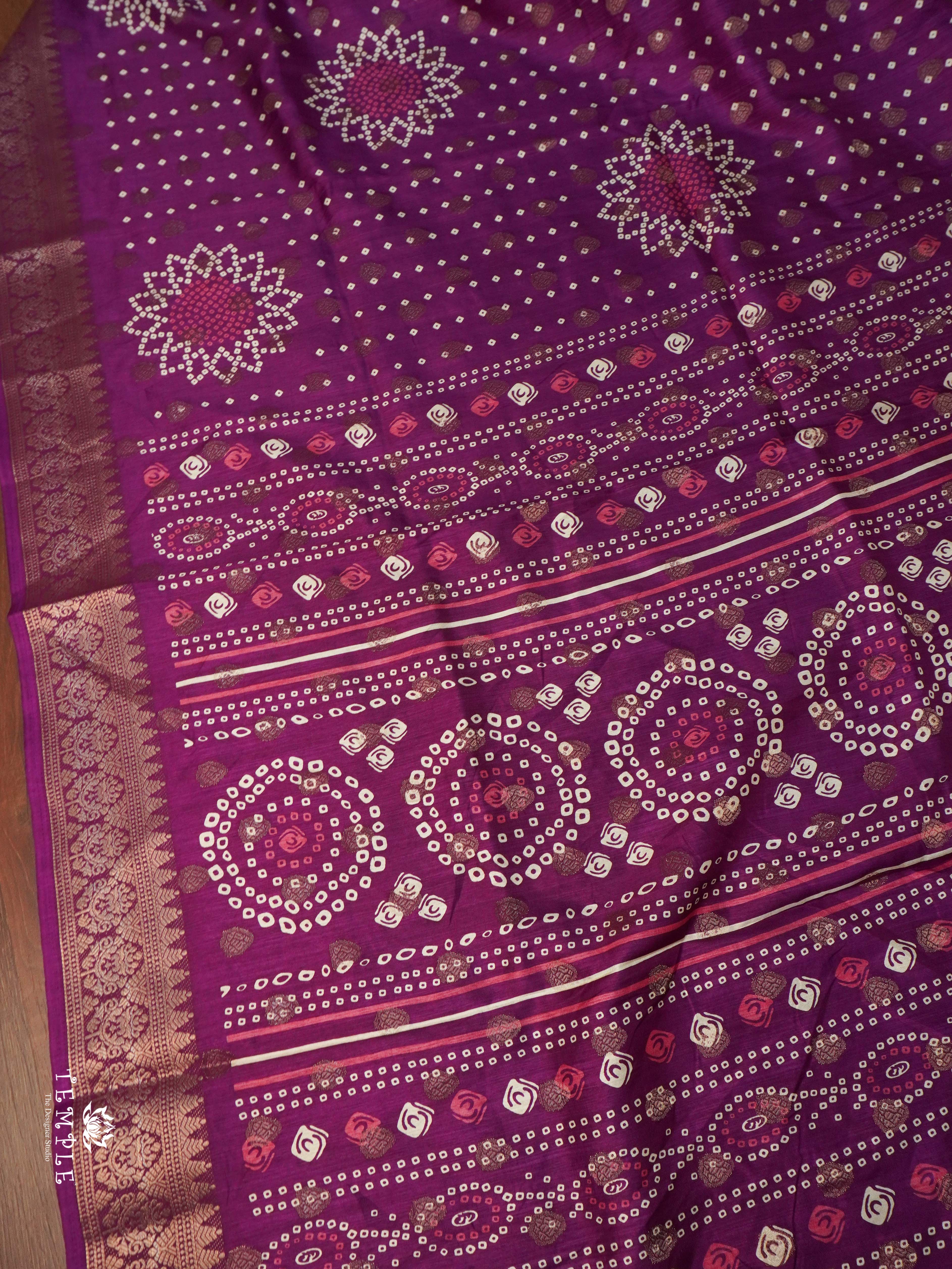 Bandhini Printed  Saree | TTDS1885