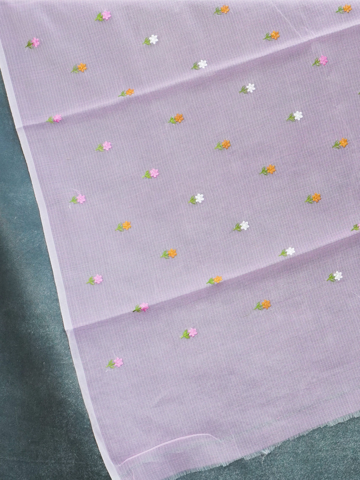Kota Cotton Saree With Embroidery Work | TTDS3710