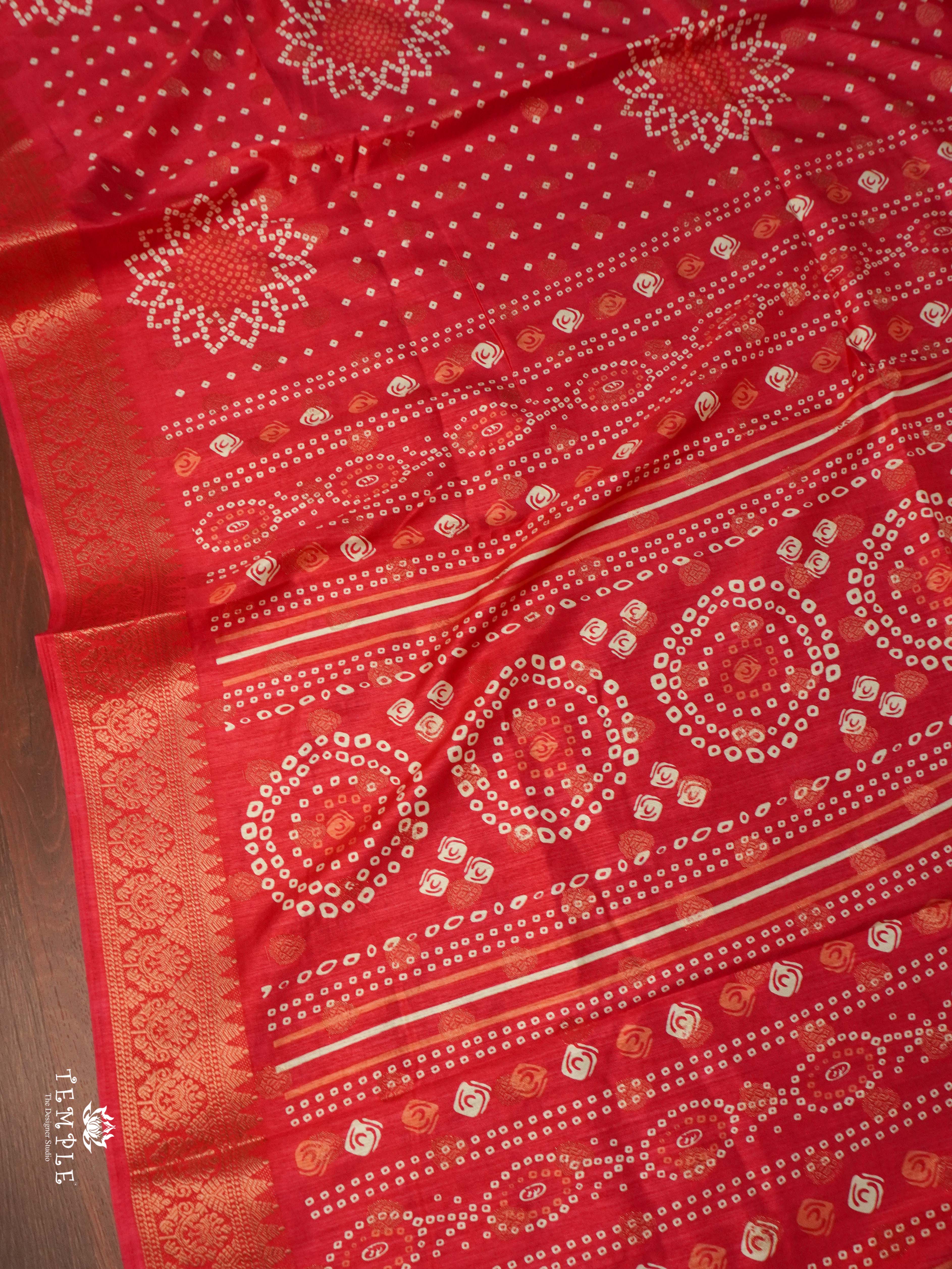 Bandhini Printed  Saree | TTDS1885