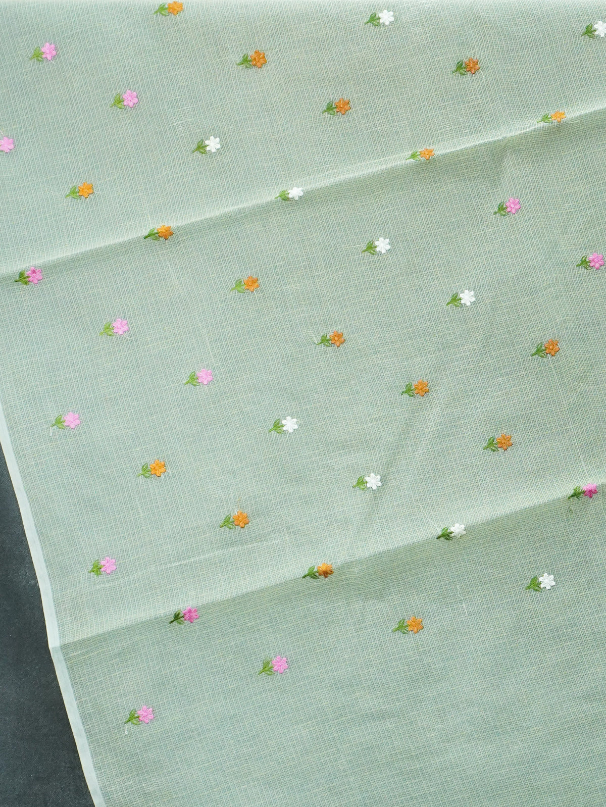 Kota Cotton Saree With Embroidery Work | TTDS3710
