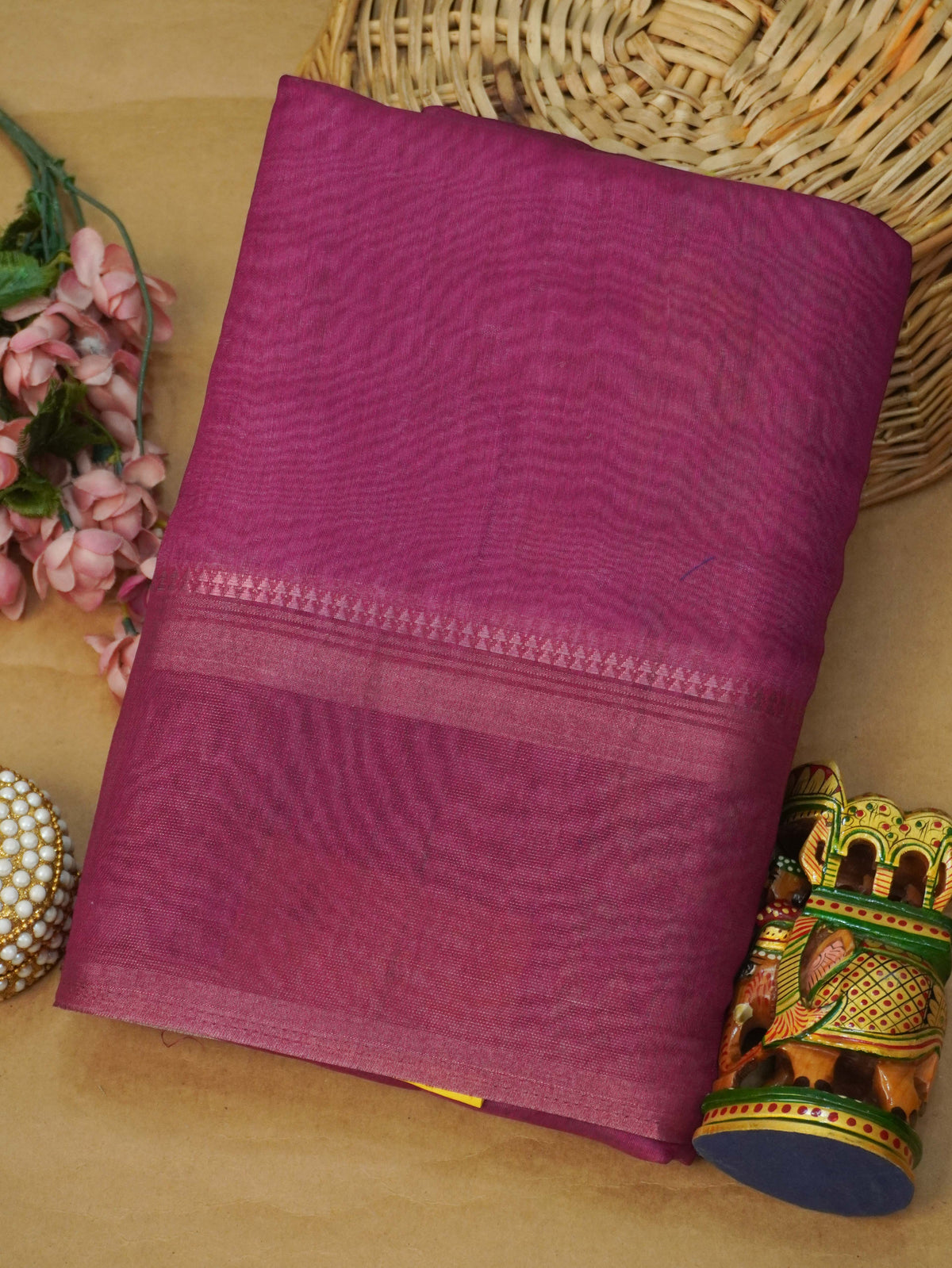 Linen Cotton Saree | TTDS3712