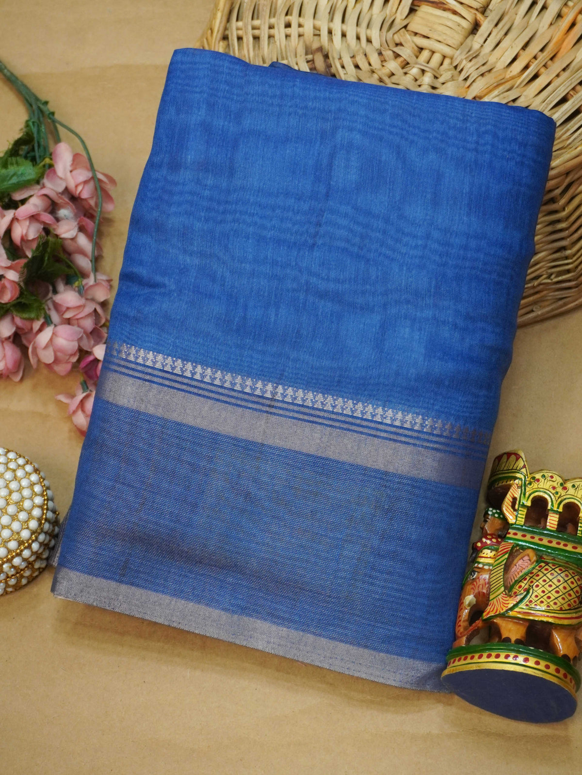 Linen Cotton Saree | TTDS3712
