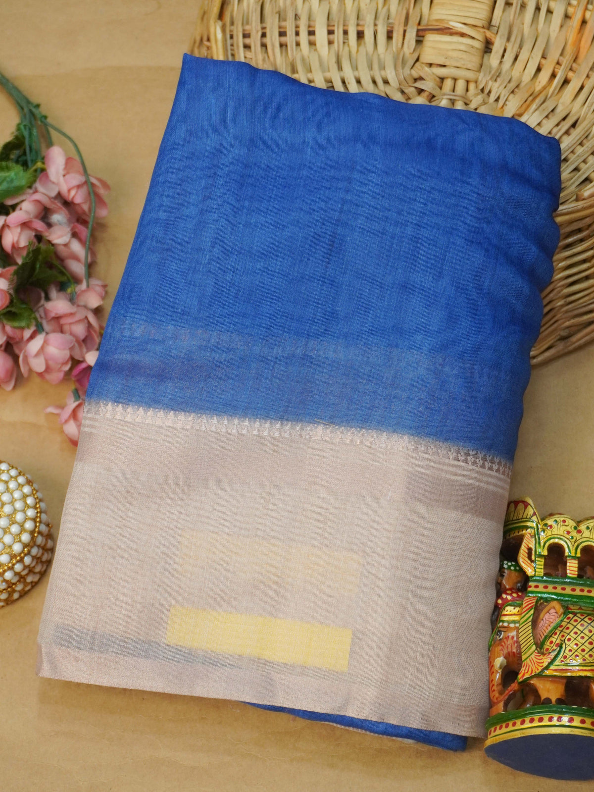 Linen Cotton Saree | TTDS3714