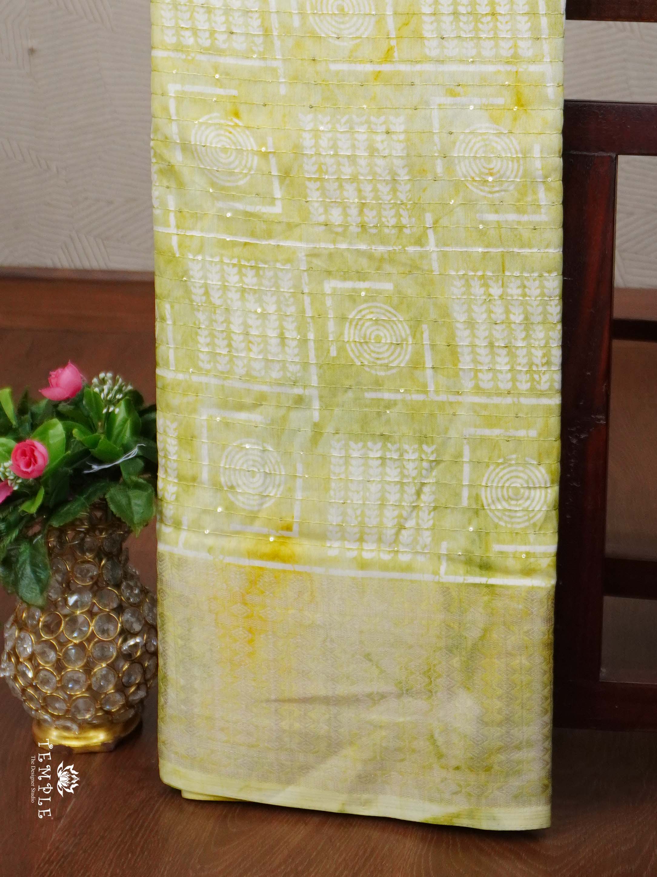 Sequins Tussar Saree | TTDS2389