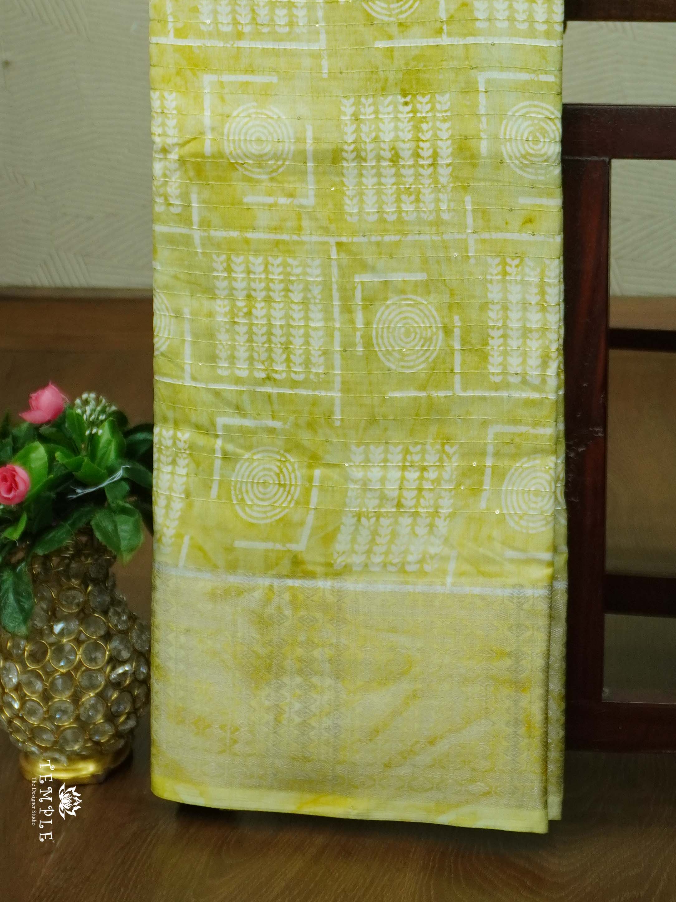 Sequins Tussar Saree | TTDS2393