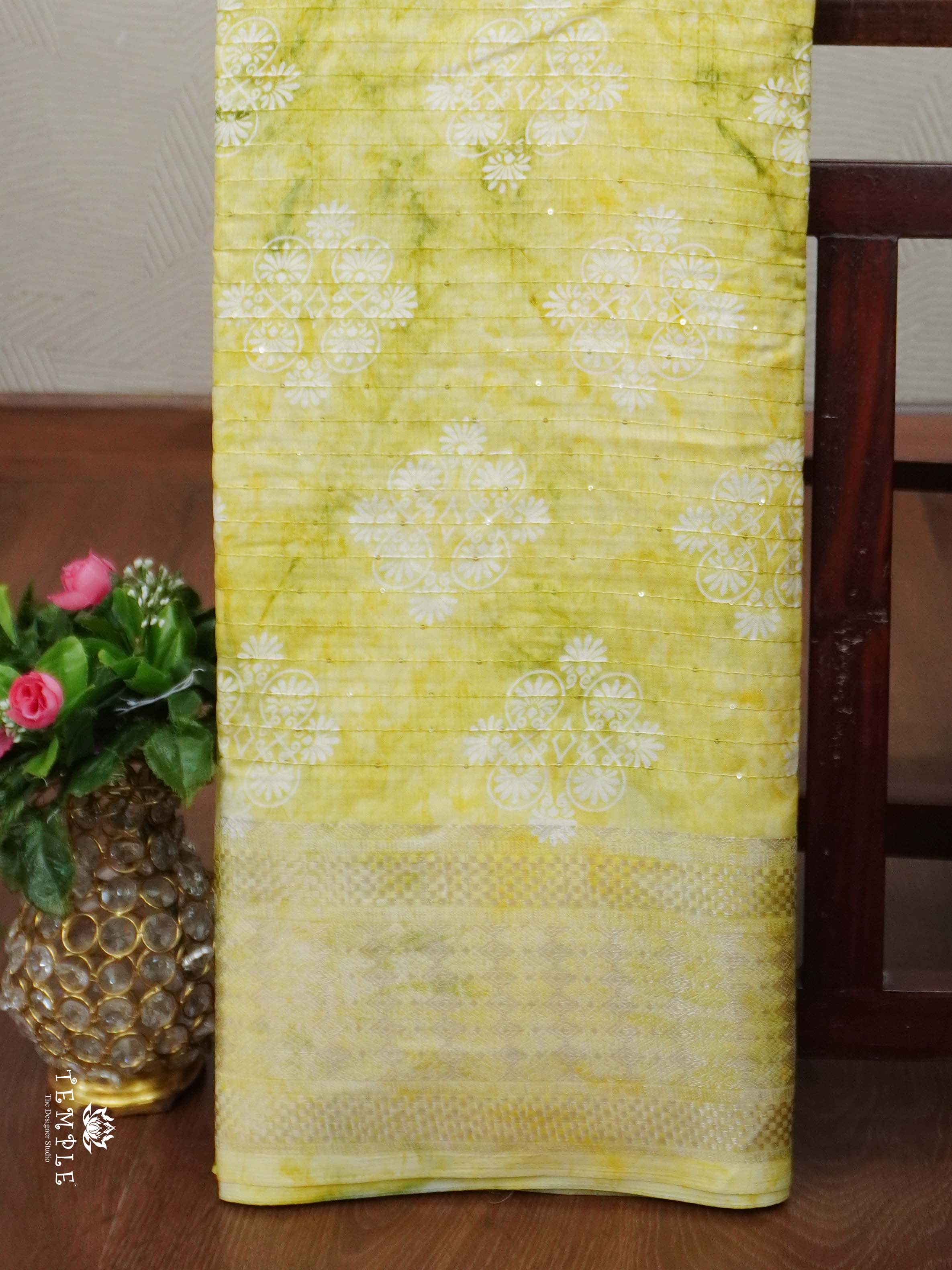 Sequins Tussar Saree | TTDS2394
