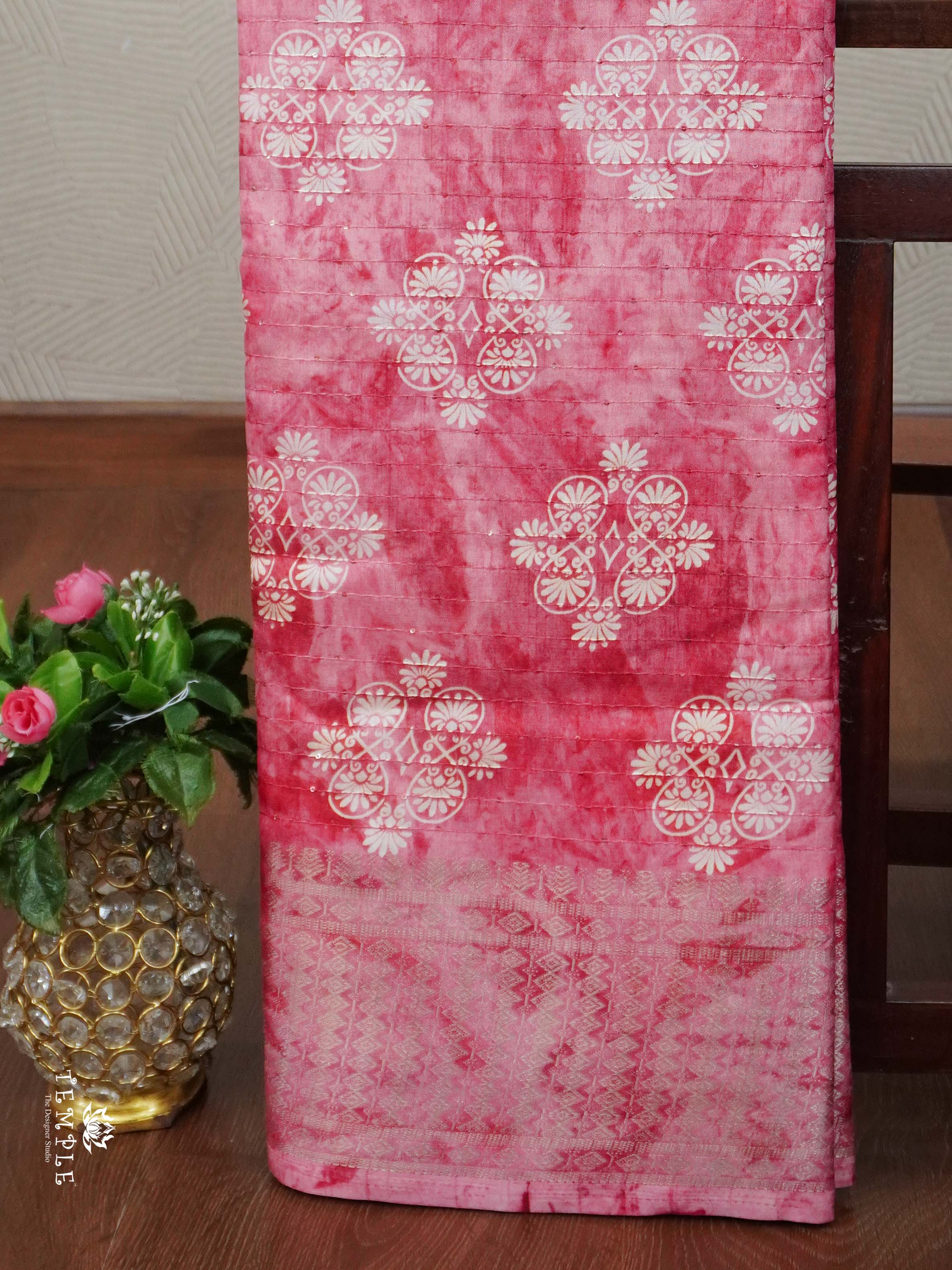 Sequins Tussar Saree | TTDS2394