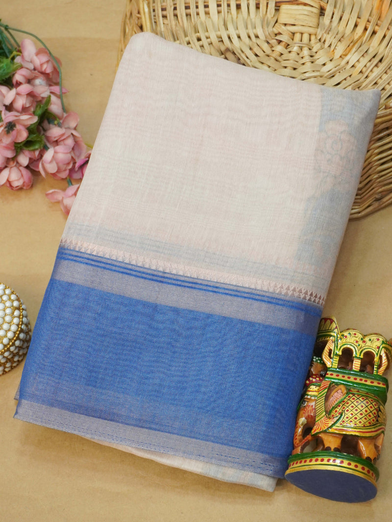 Linen Cotton Saree | TTDS3715