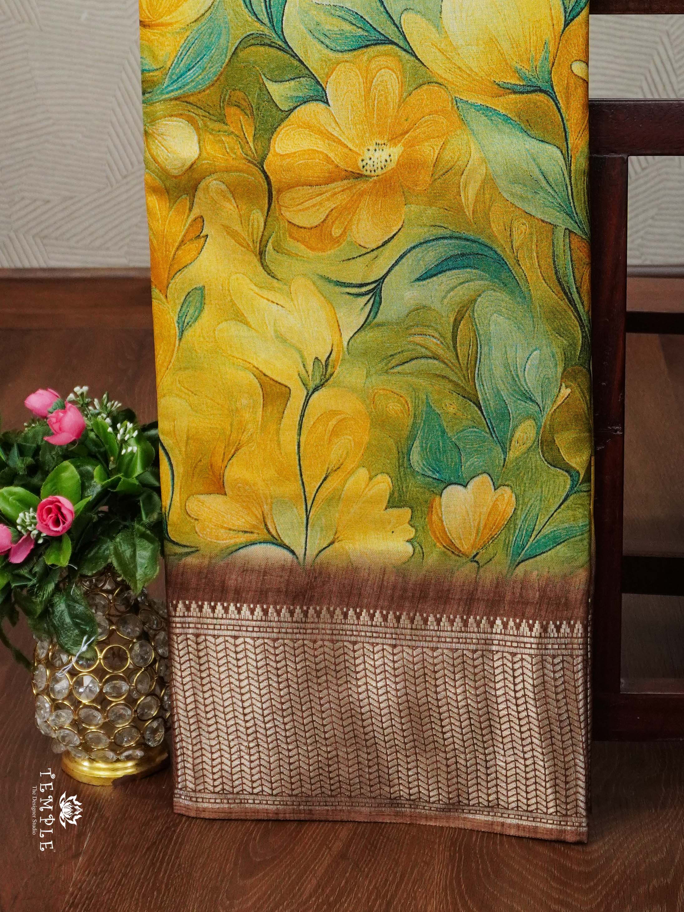 Floral Printed Binny Saree | TTDS2345