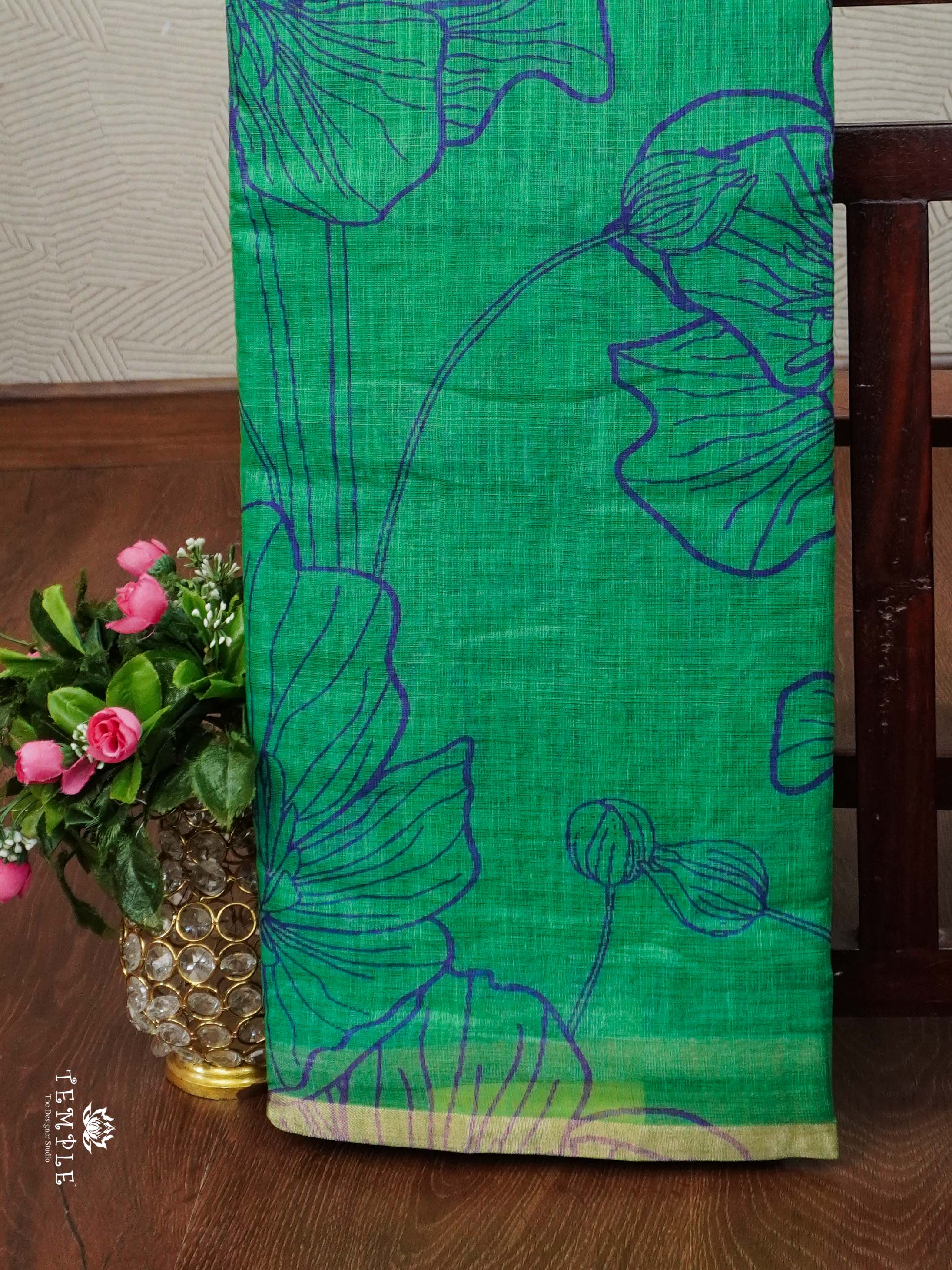 Printed Chanderi Cotton Saree | TTDS2169