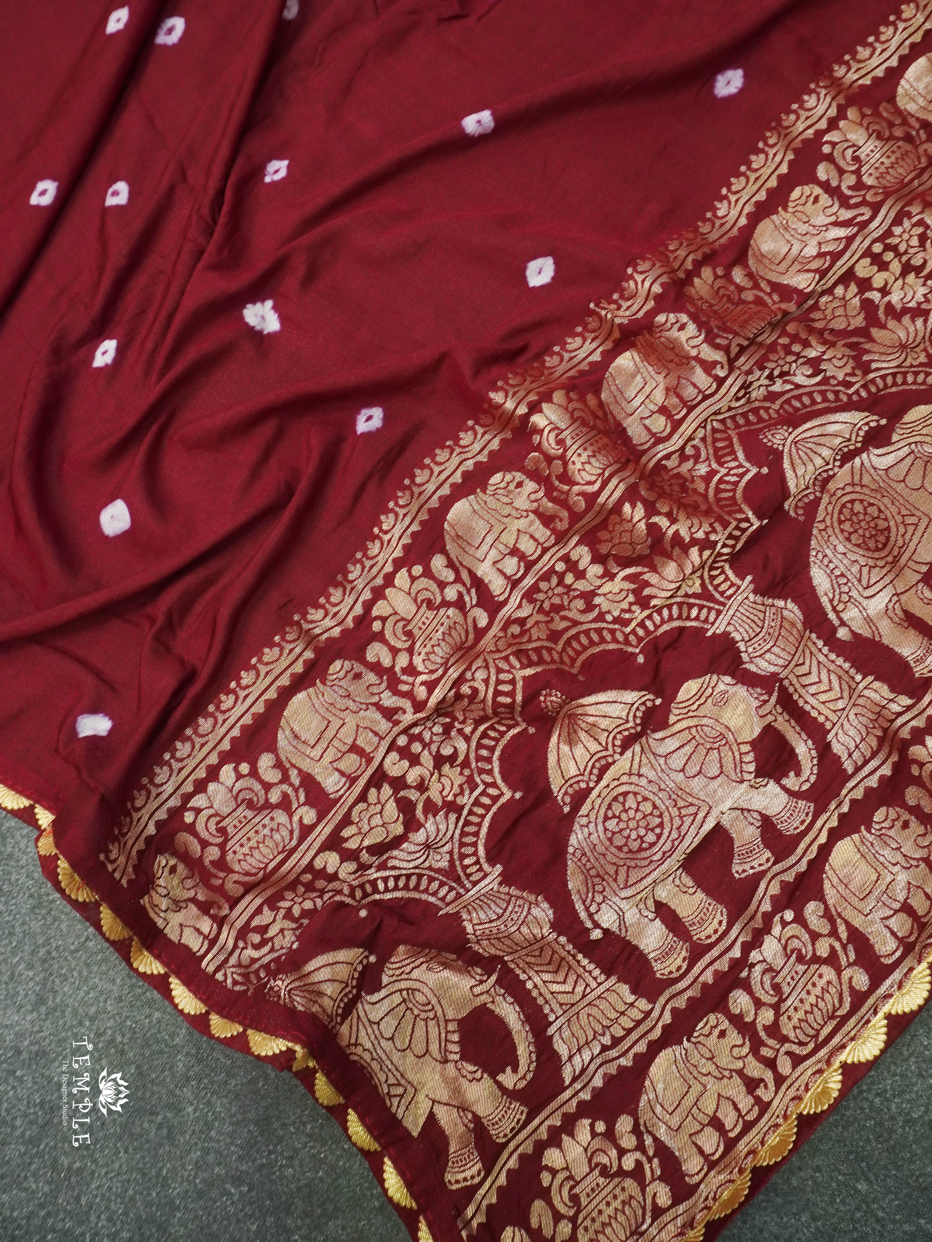 Bandhini Printed Modal Silk Saree | TTDS1394 | PRE BOOKING