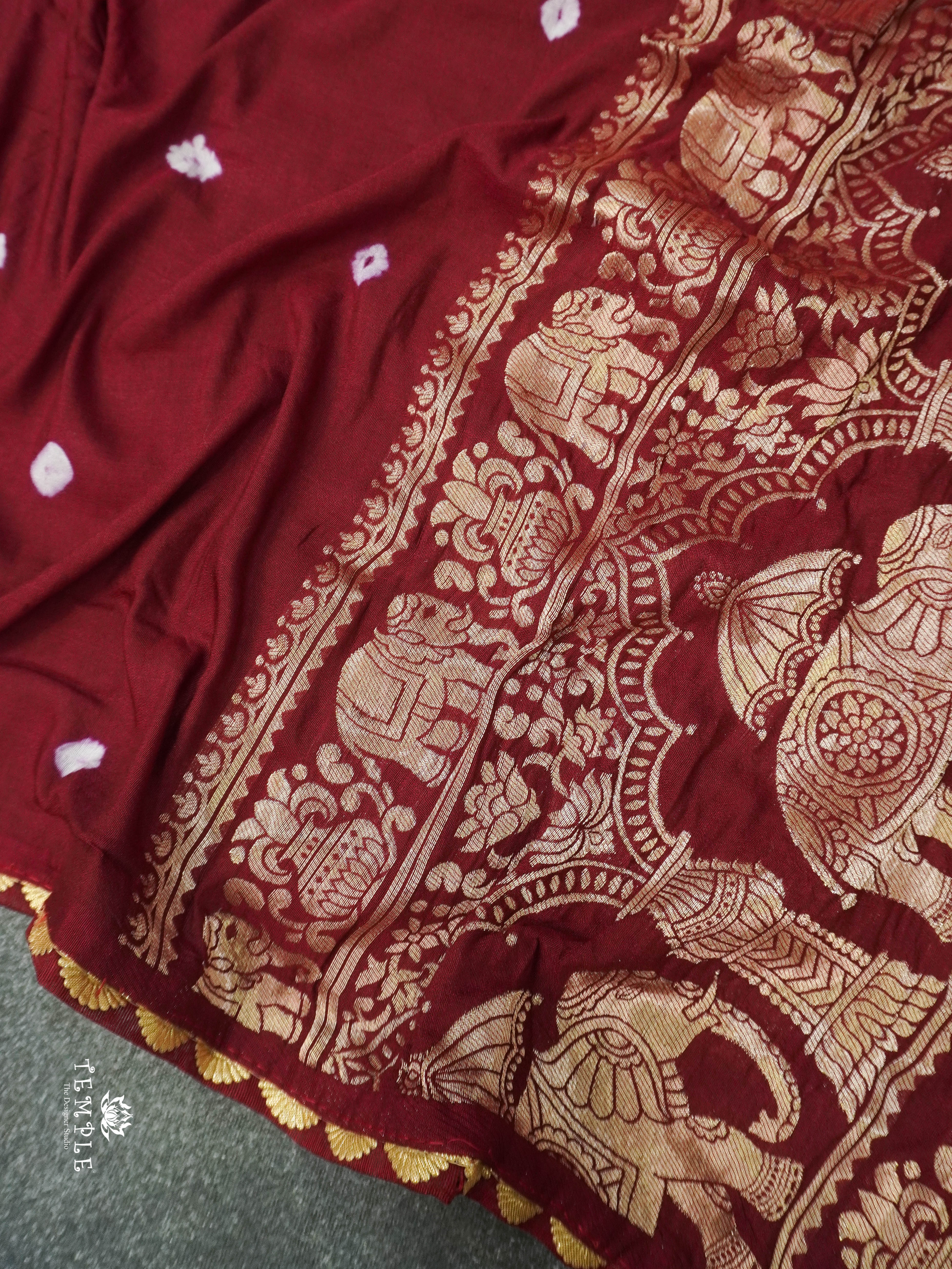 Bandhini Printed Modal Silk Saree | TTDS1394 | PRE BOOKING