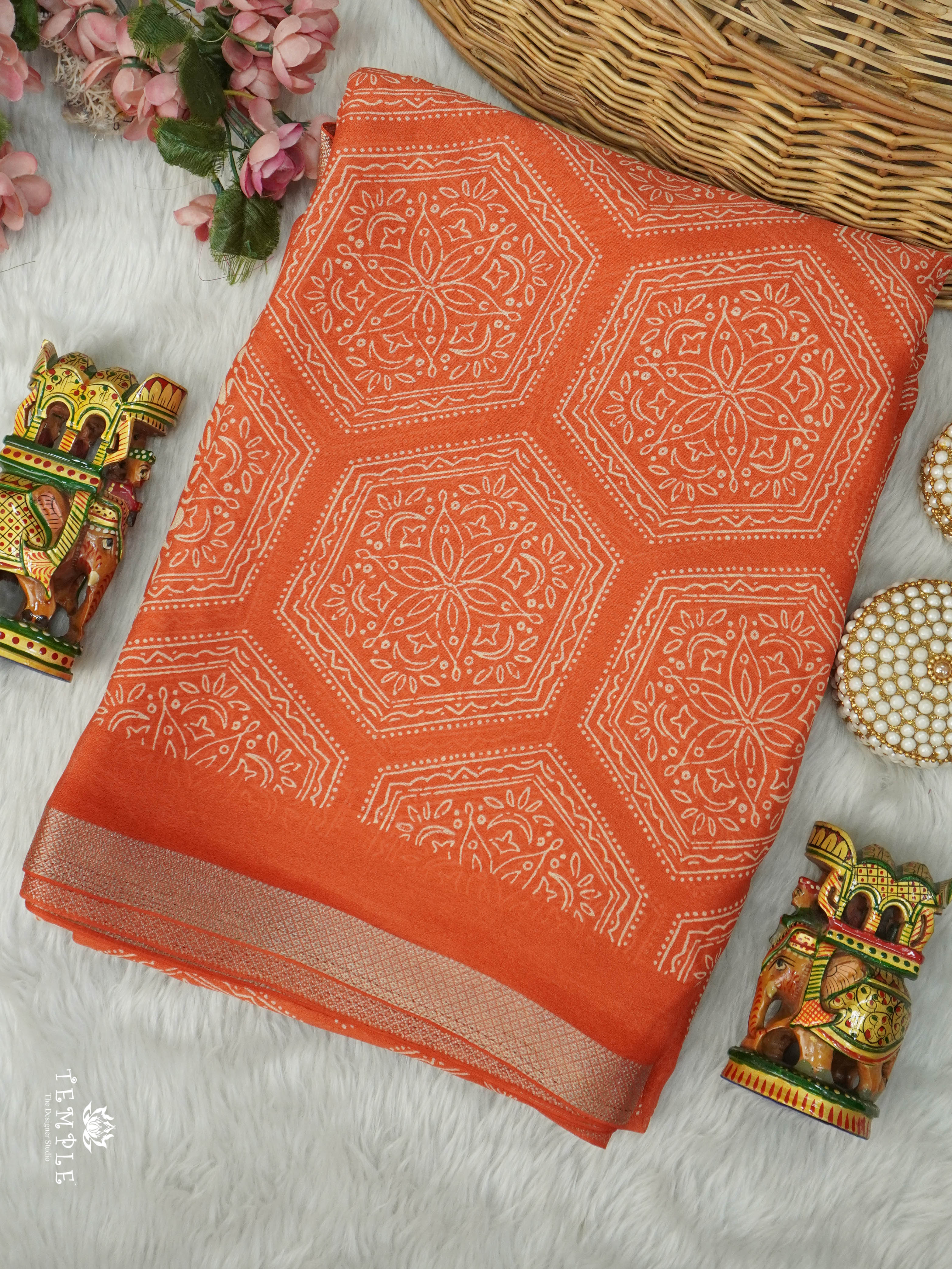 Printed Georgette Saree | TTDS2884