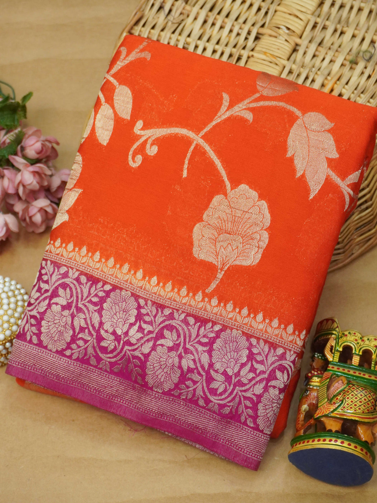 Viscose Georgette Saree | TTDS3723