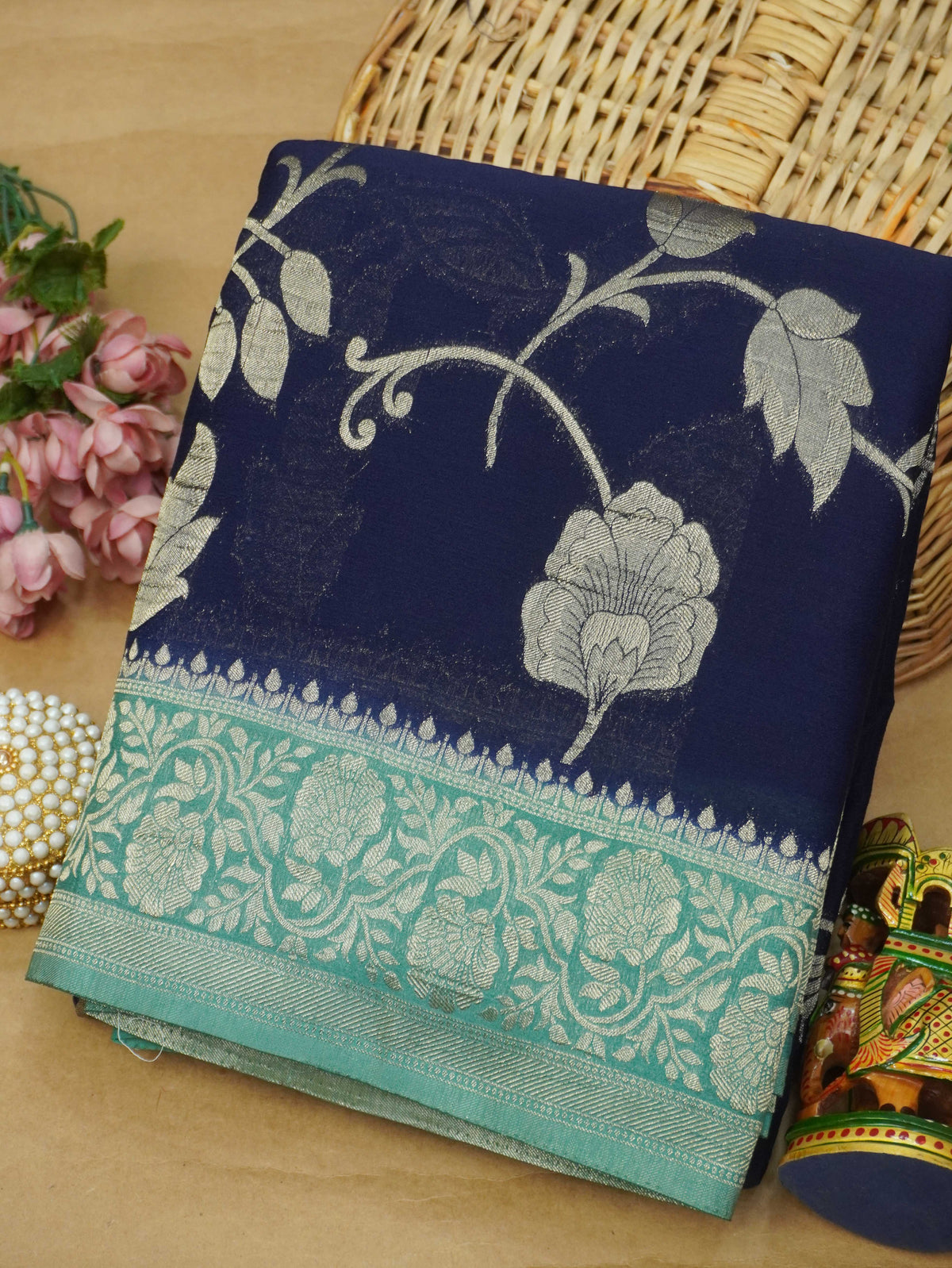 Viscose Georgette Saree | TTDS3723