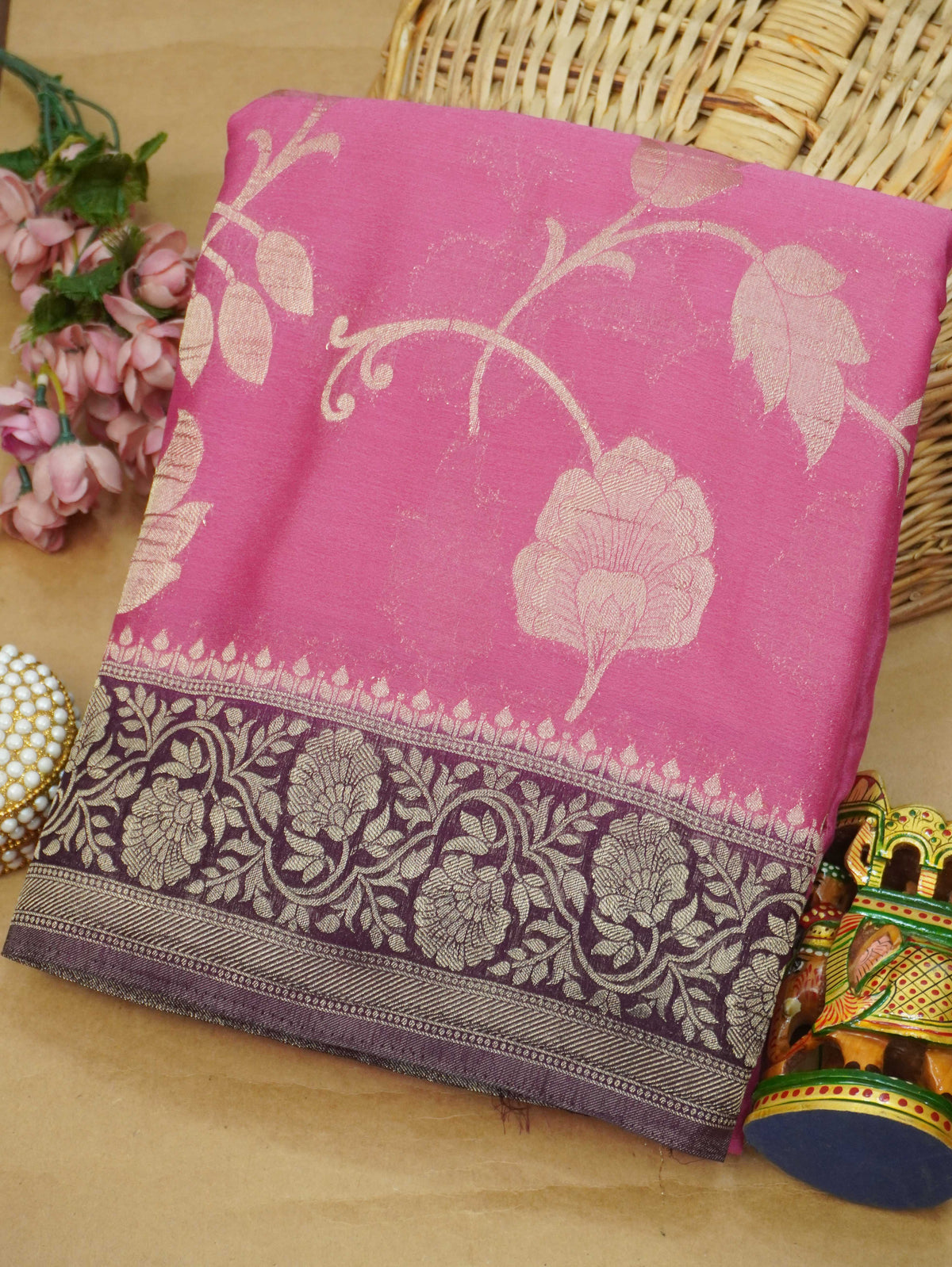 Viscose Georgette Saree | TTDS3723