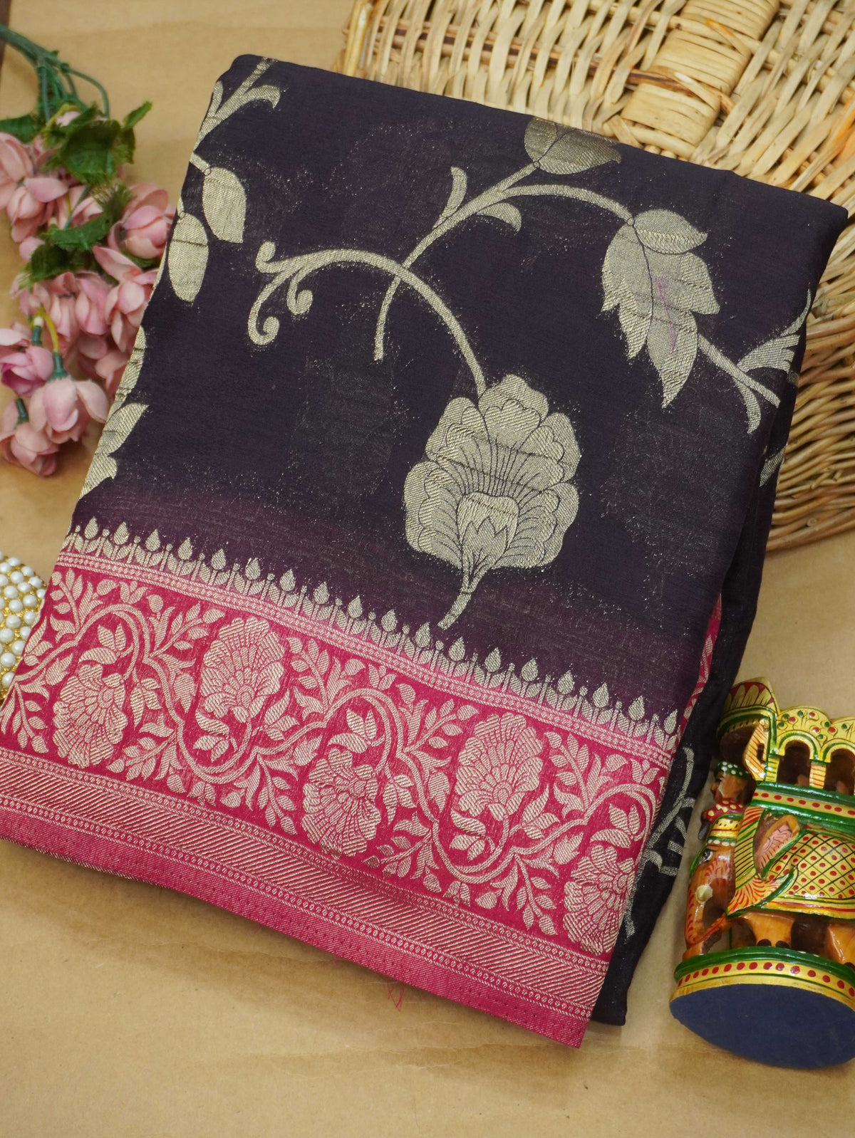Viscose Georgette Saree | TTDS3723