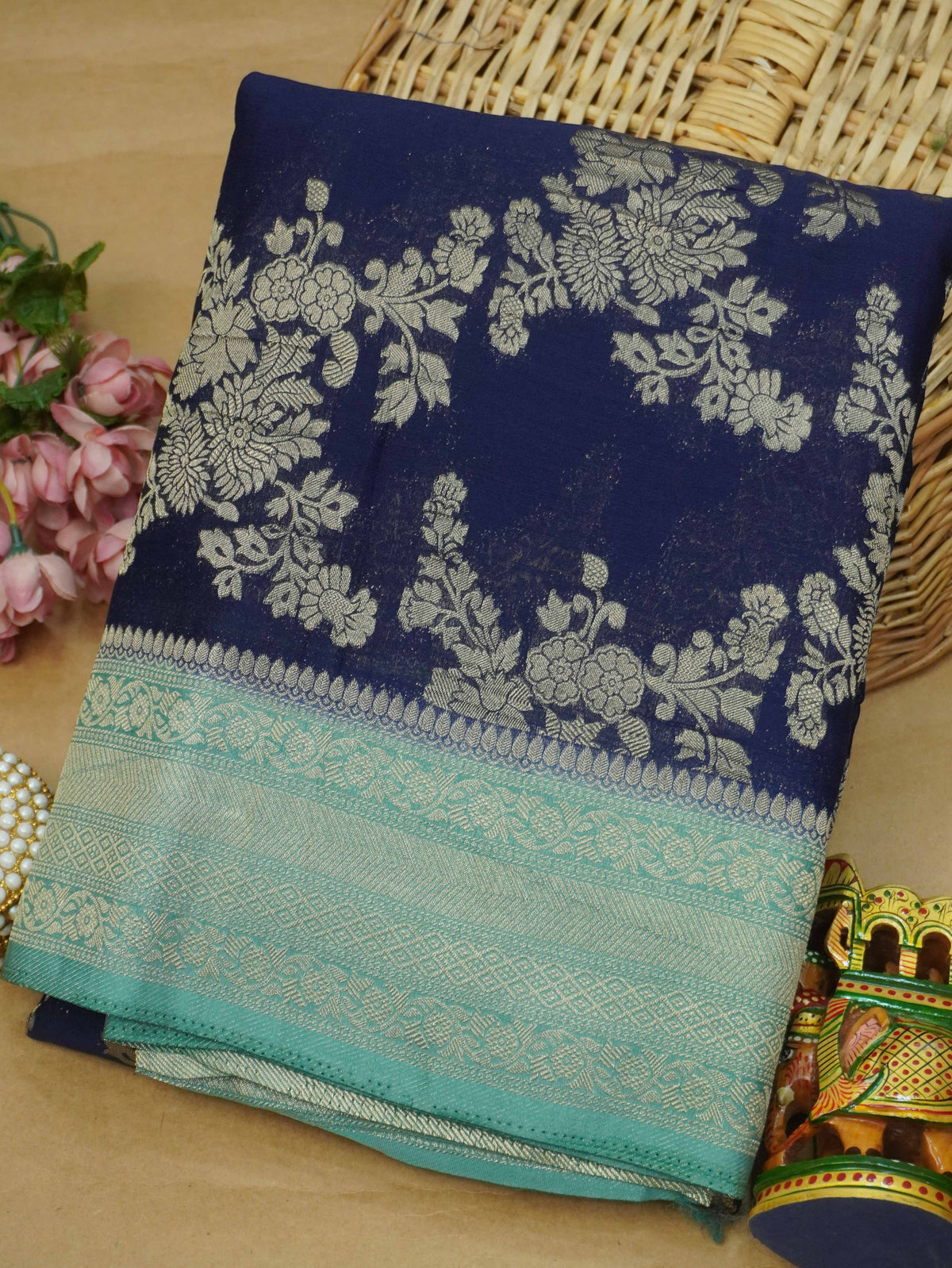 Viscose Georgette Saree | TTDS3724
