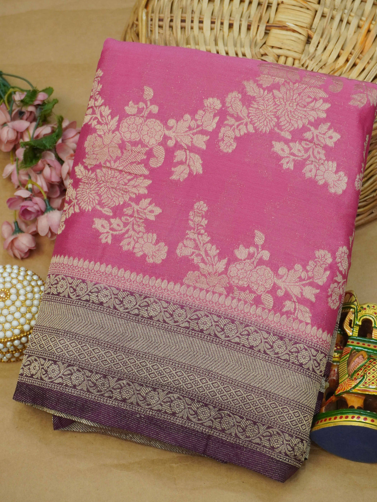 Viscose Georgette Saree | TTDS3724