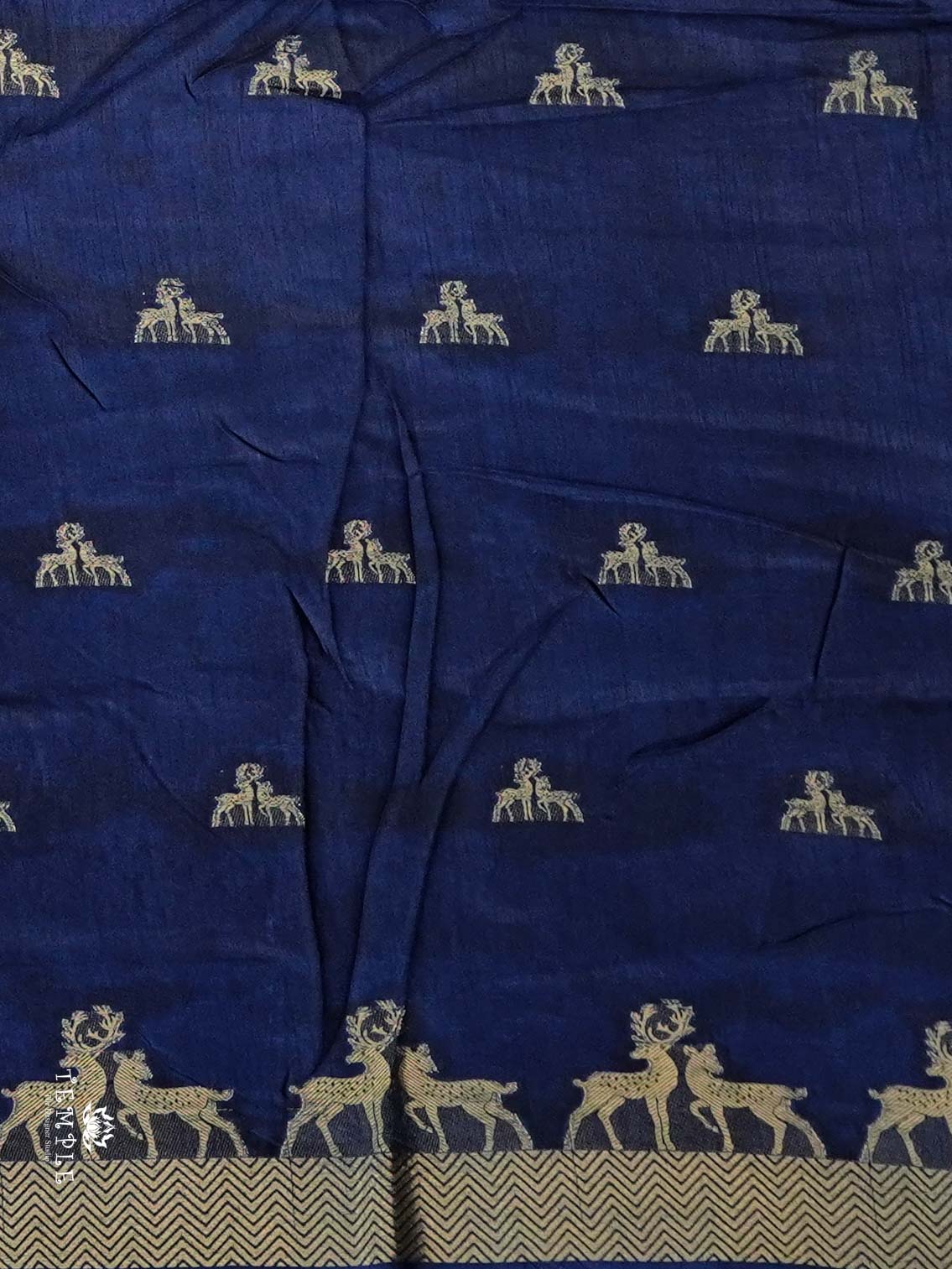 Tussar Silk Saree with Deer Design | TTDS2364