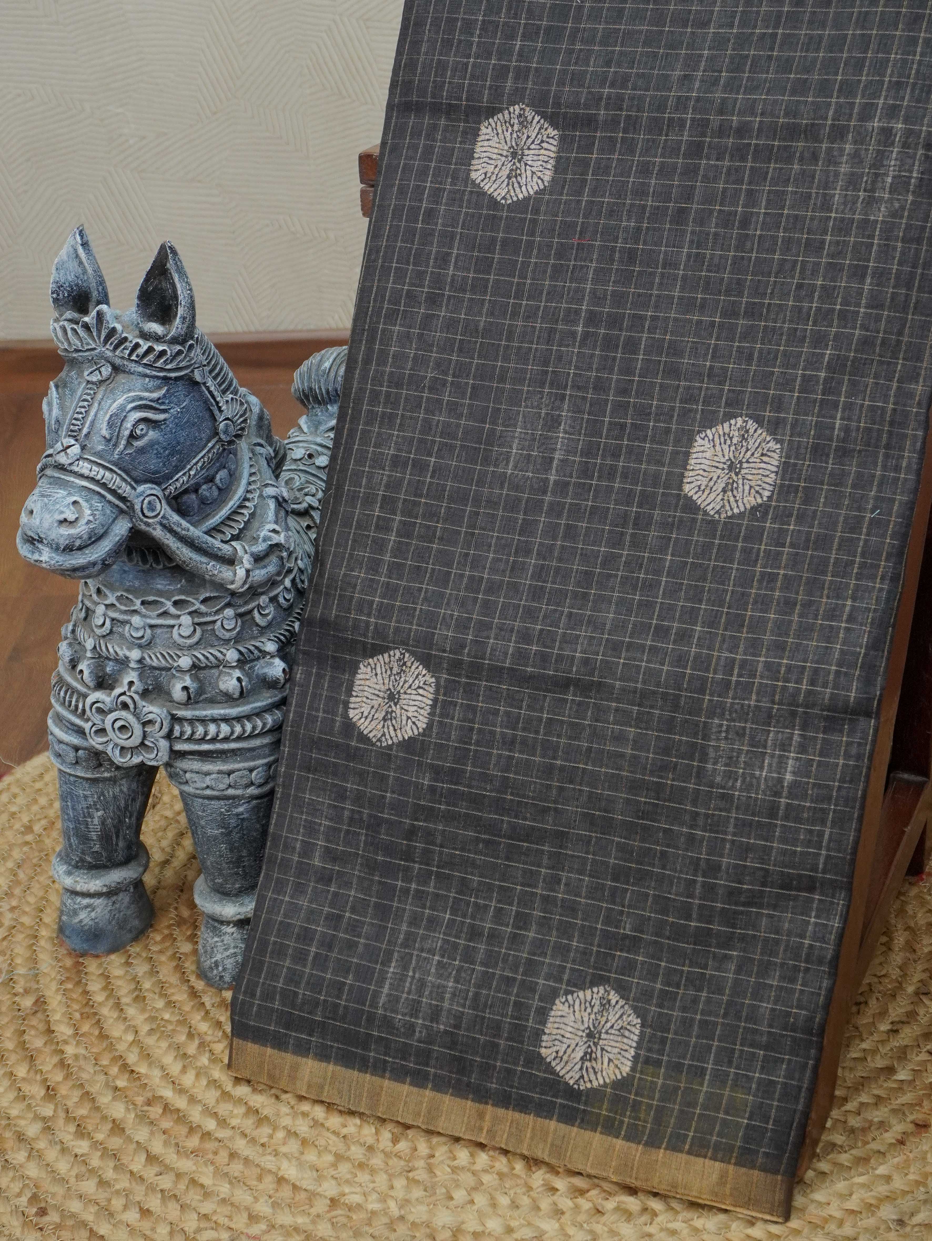 Linen Cotton Saree | TTDS3285