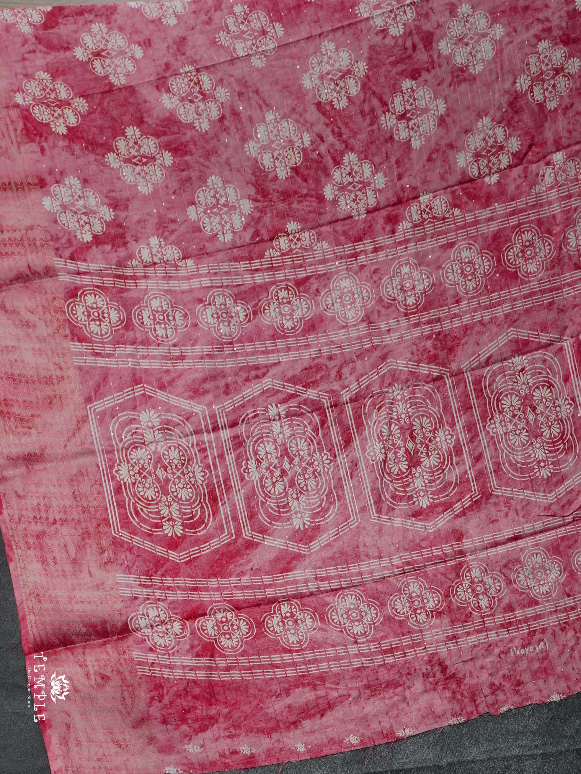 Sequins Tussar Saree | TTDS2394