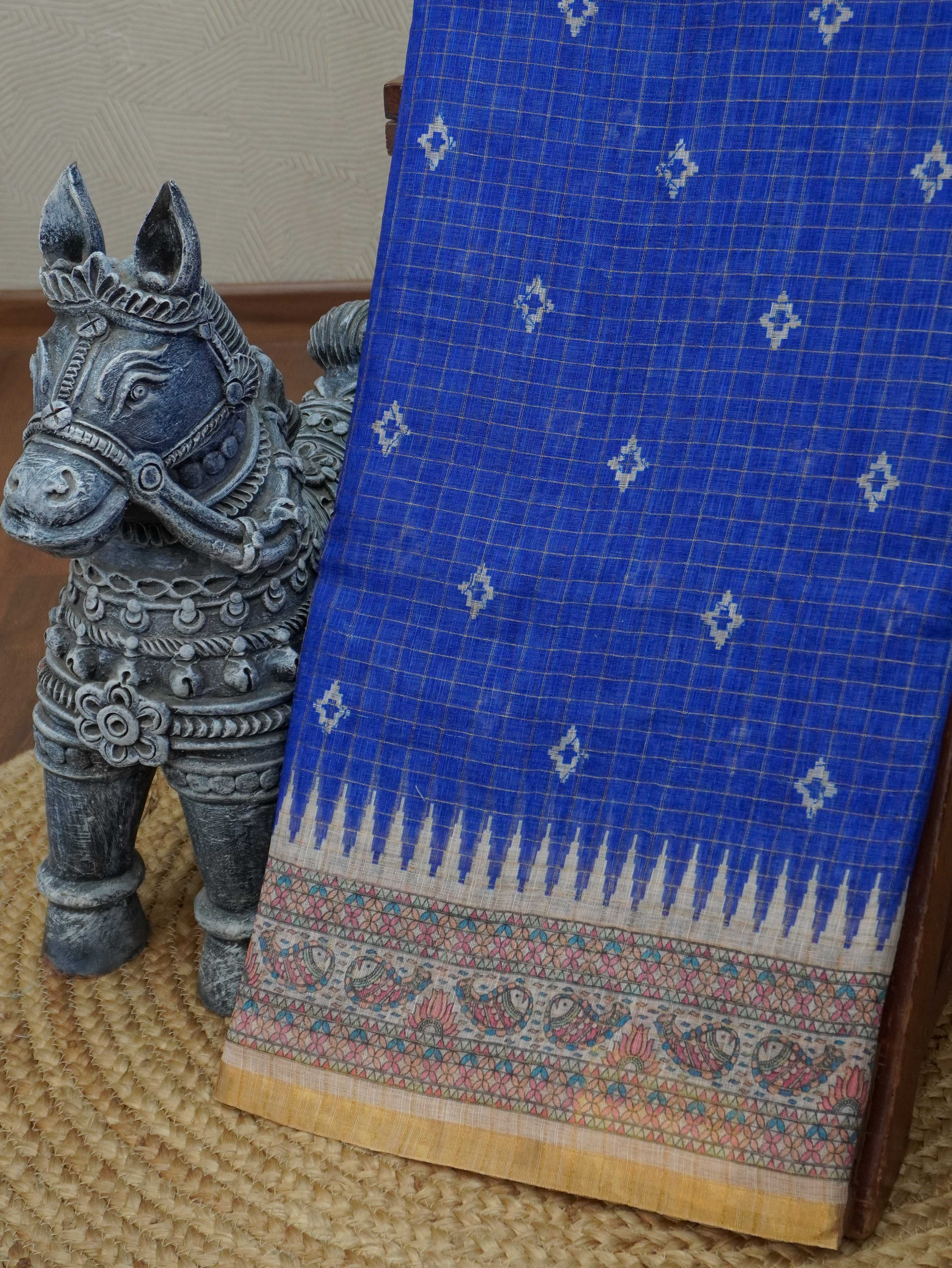 Linen Cotton Saree | TTDS3287