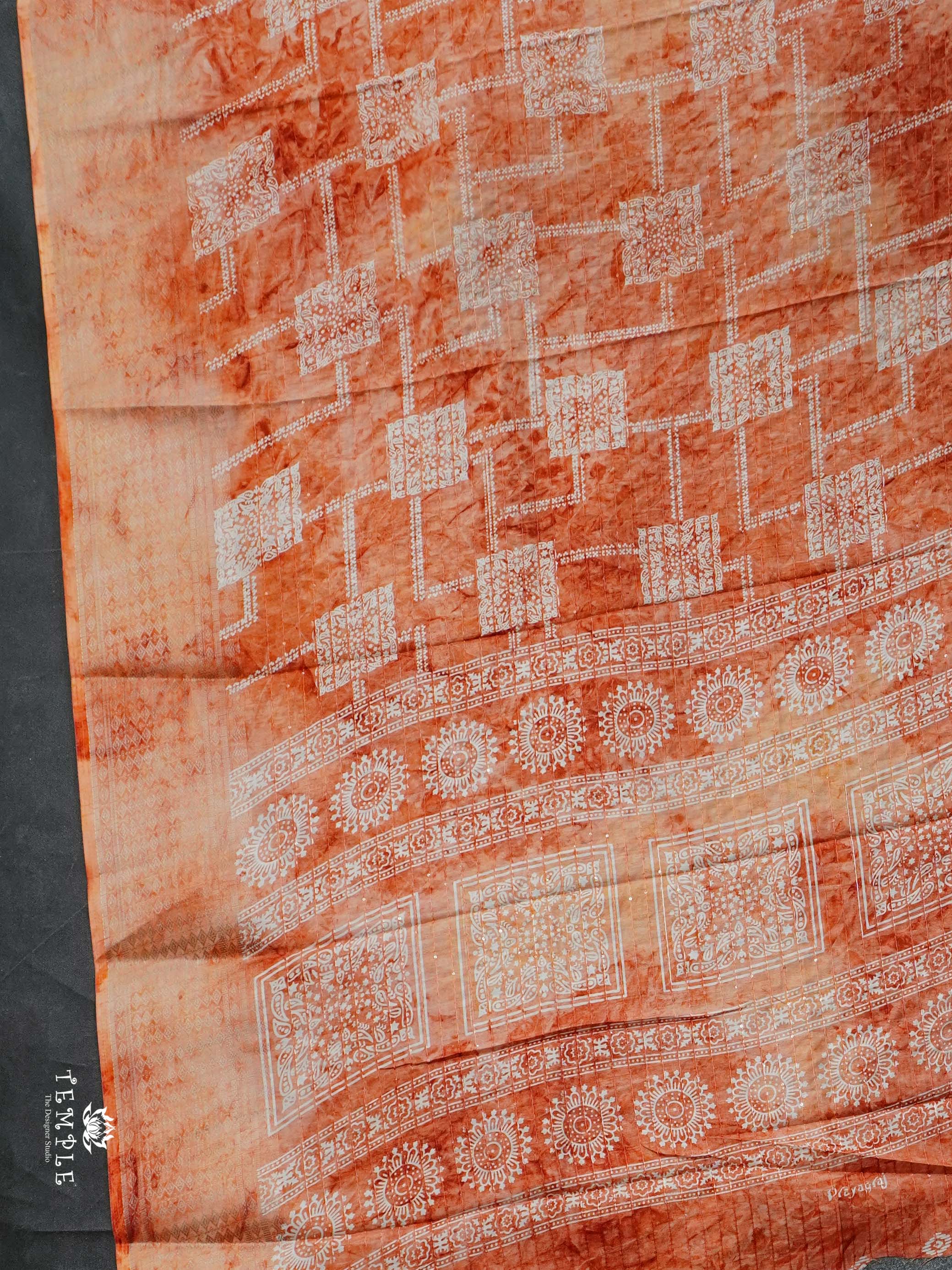 Sequins Tussar Saree | TTDS2389