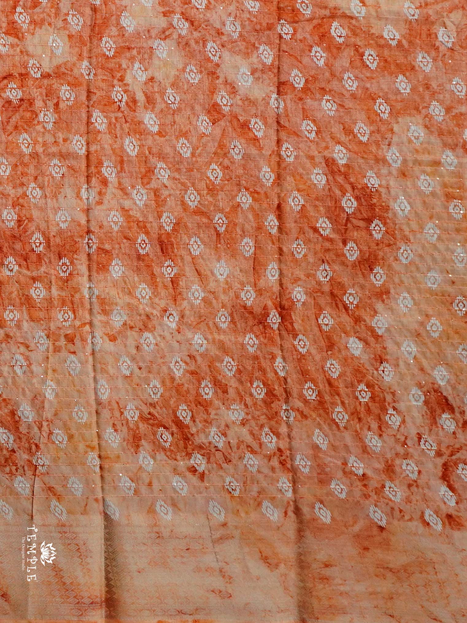 Sequins Tussar Saree | TTDS2389