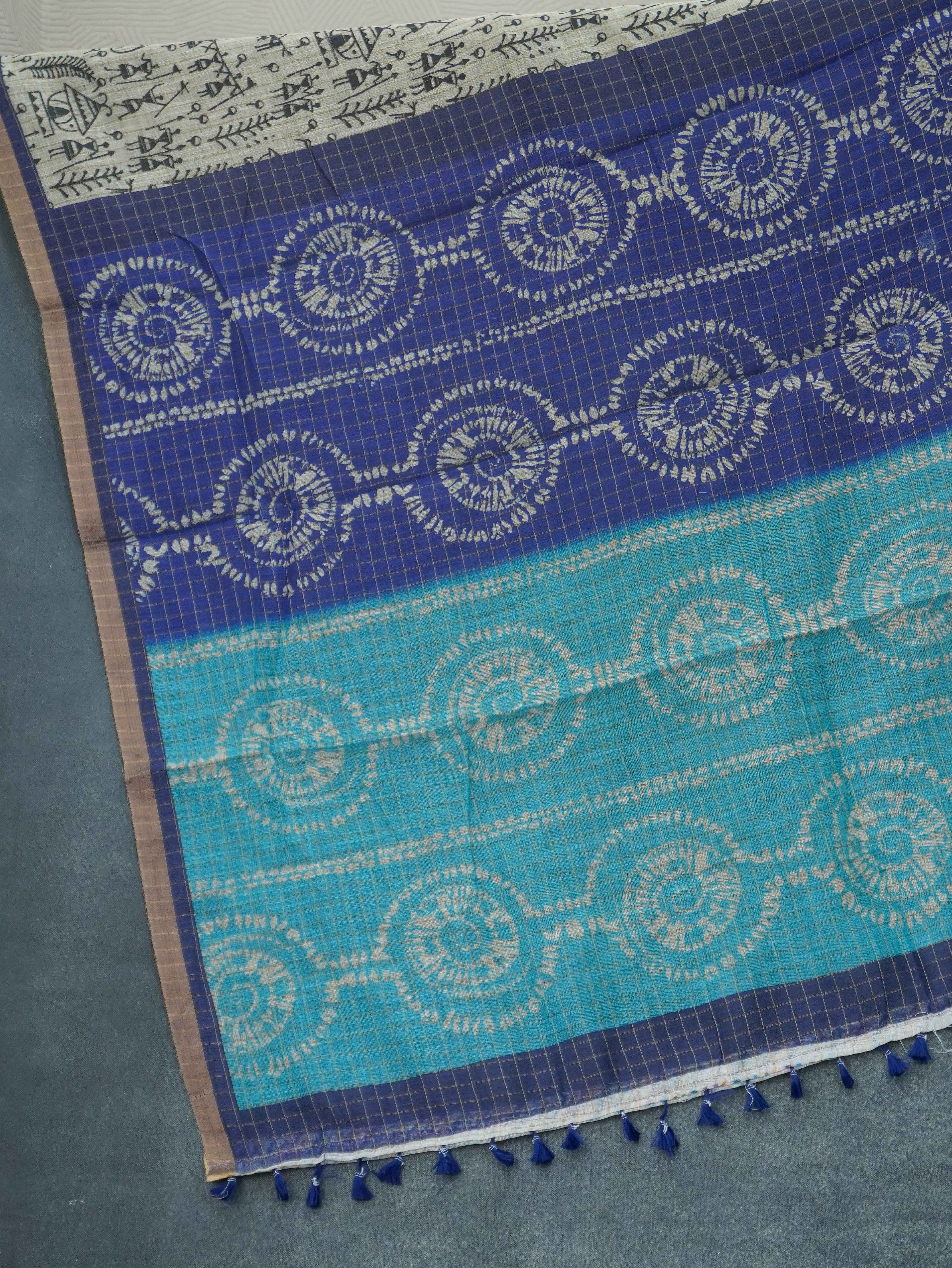 Linen Cotton Saree | TTDS3264