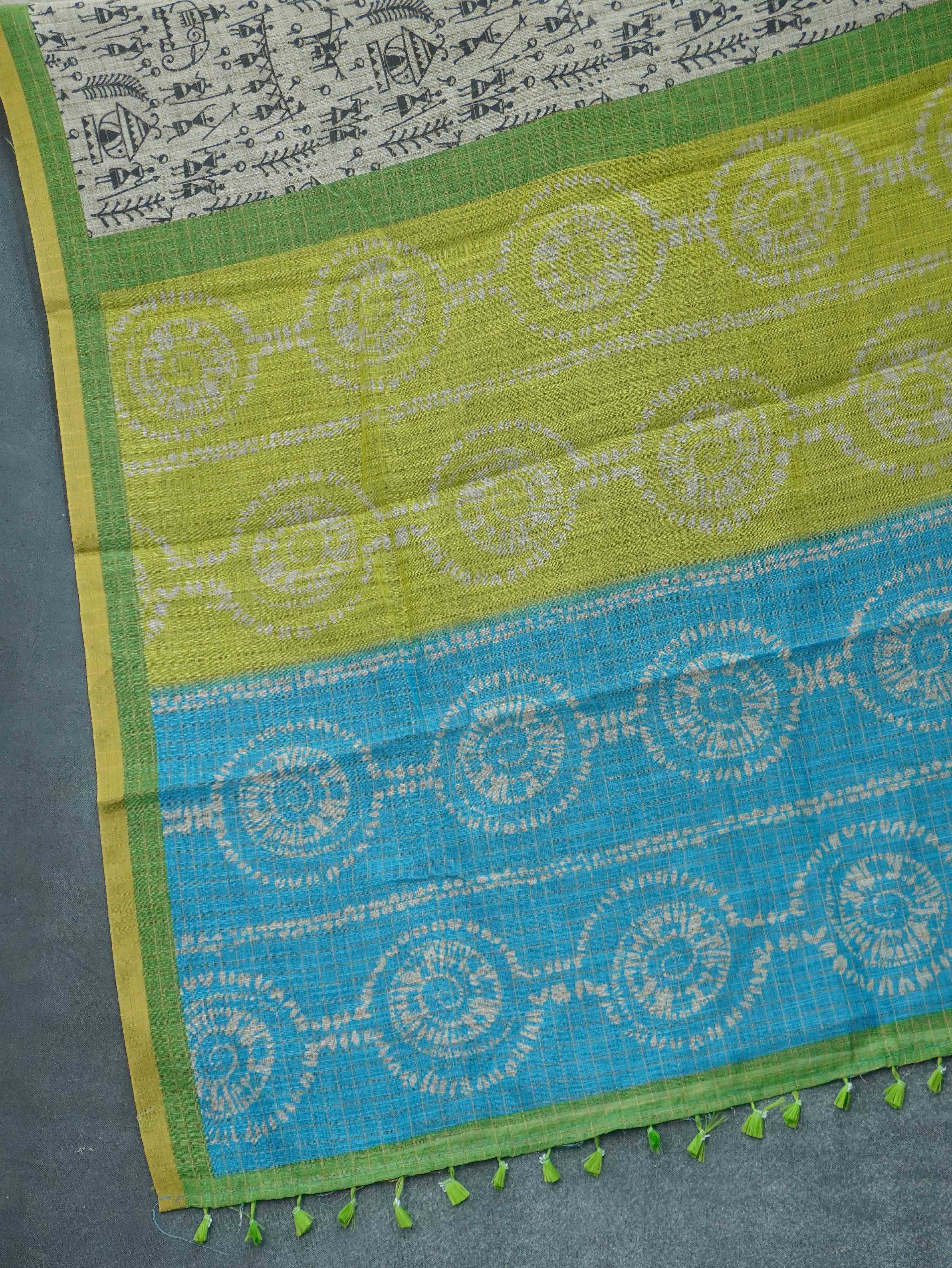 Linen Cotton Saree | TTDS3264