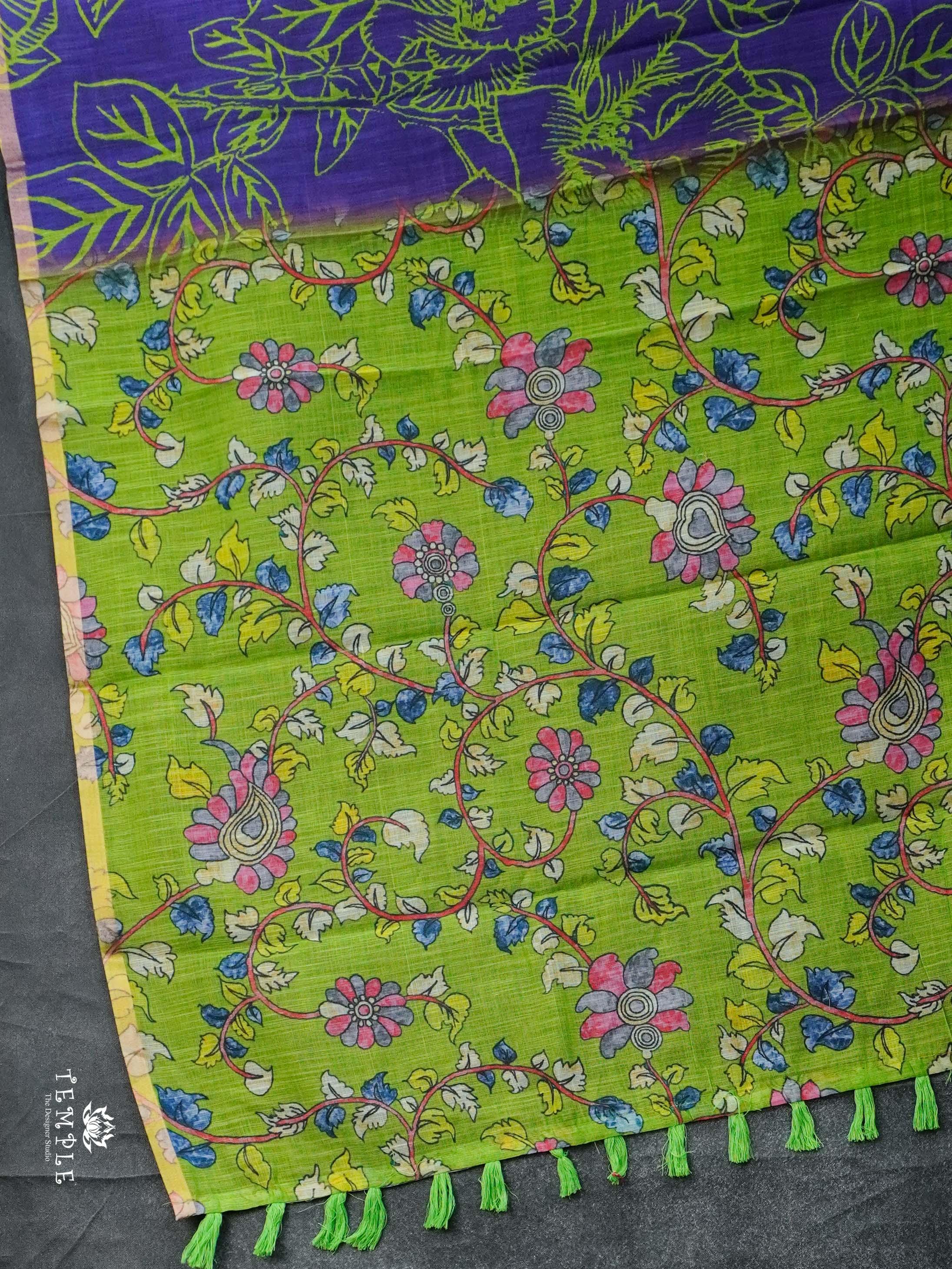 Printed Chanderi Cotton saree | TTDS2251