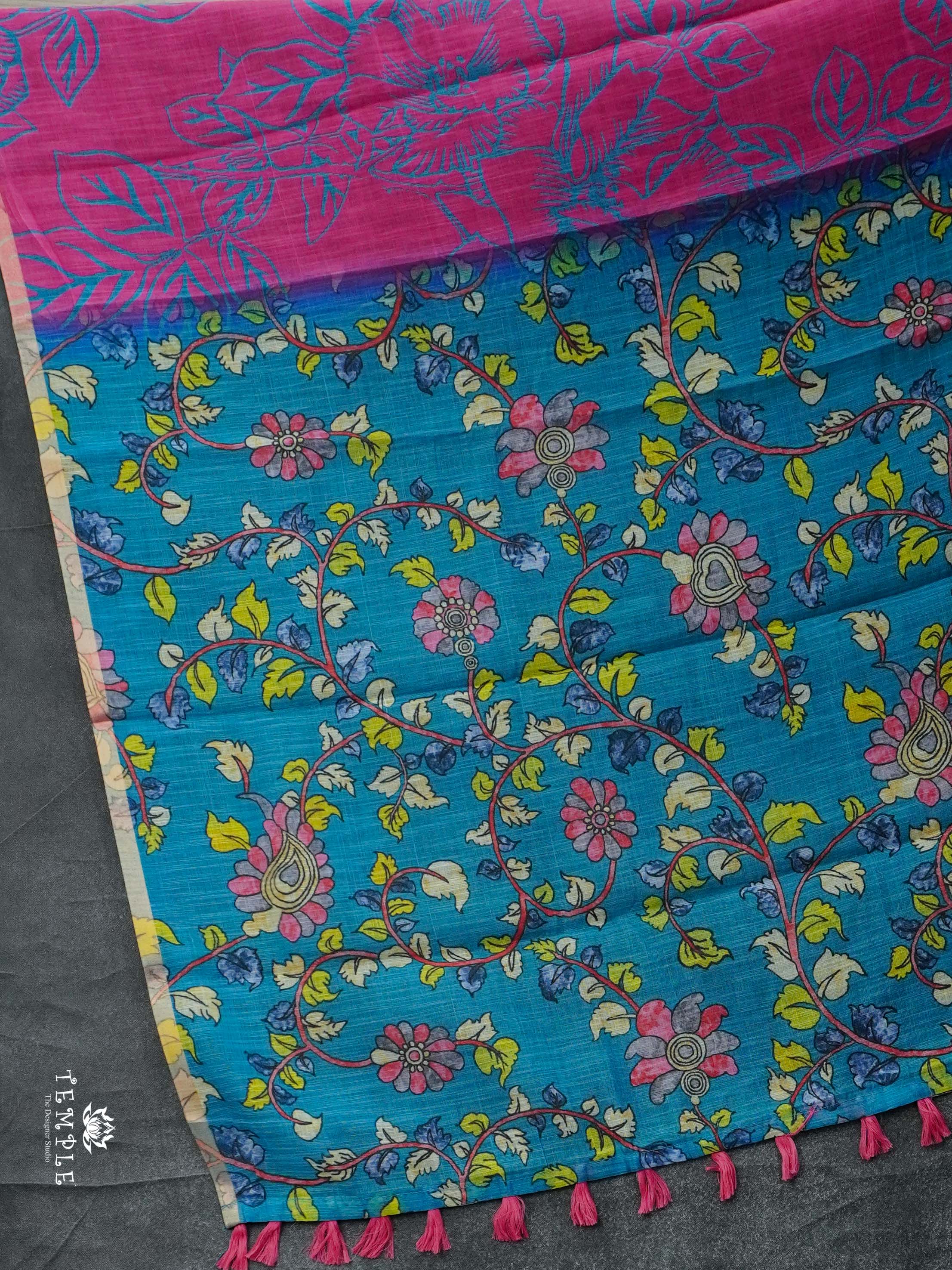 Printed Chanderi Cotton saree | TTDS2251