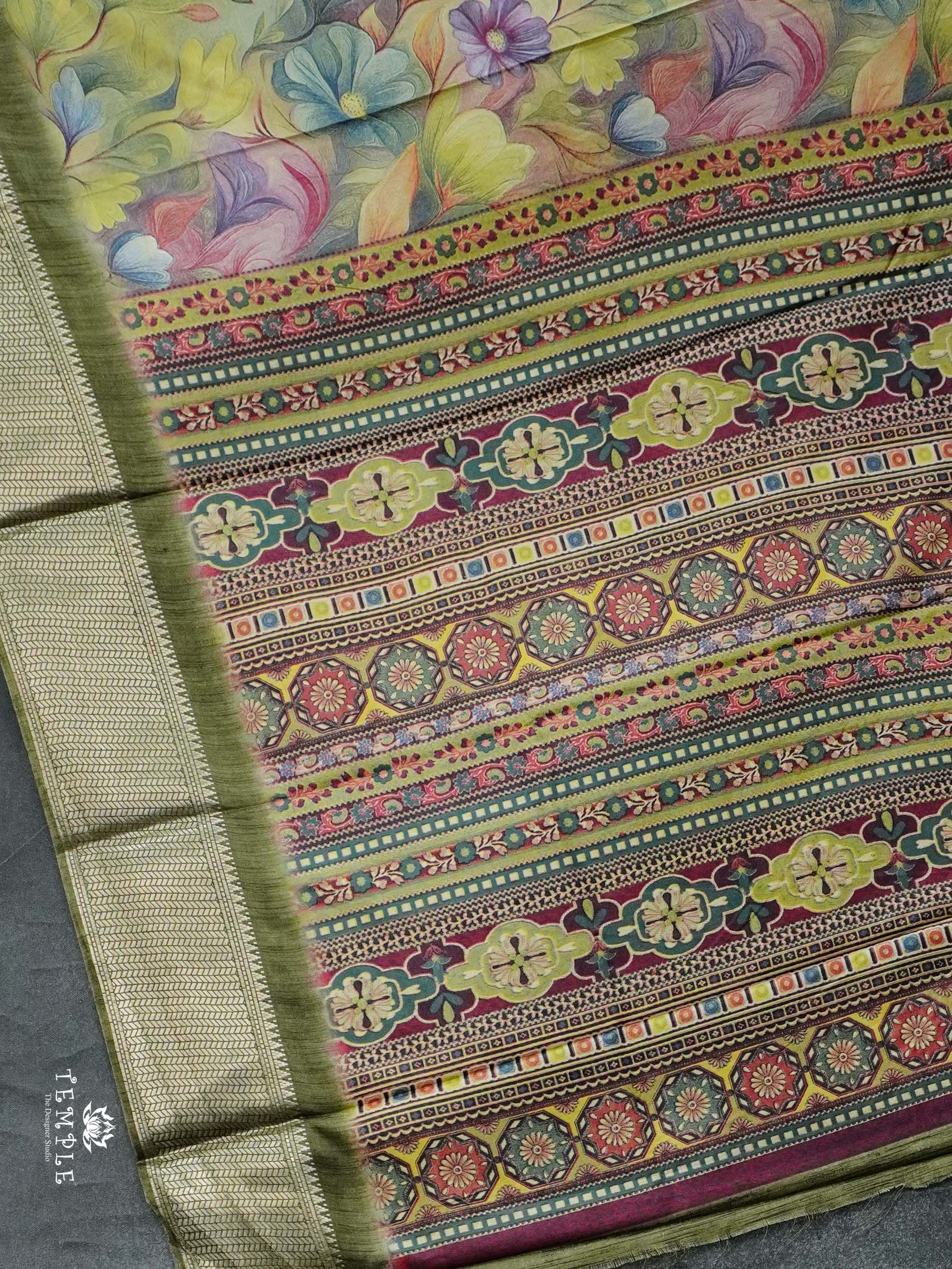 Floral Printed Binny Saree | TTDS2345 | PRE BOOKING
