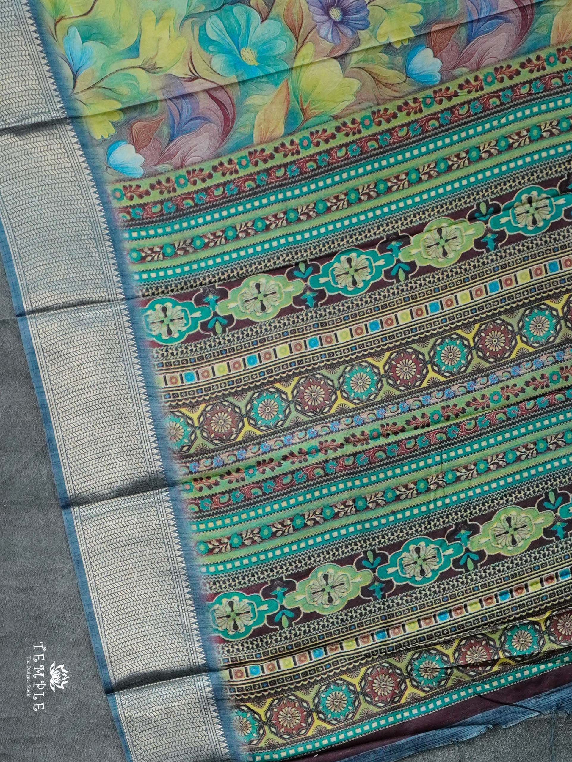 Floral Printed Binny Saree | TTDS2345 | PRE BOOKING