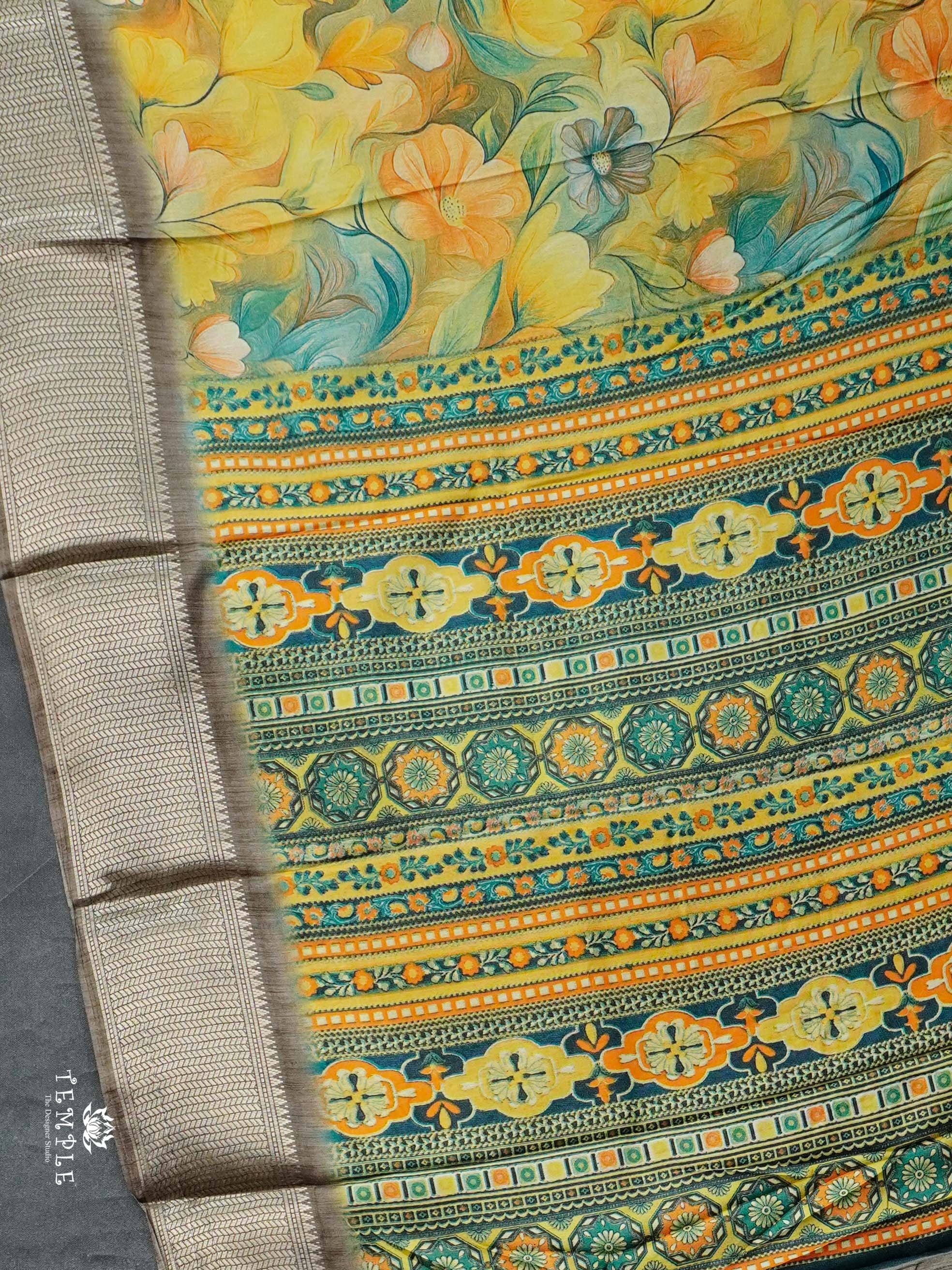 Floral Printed Binny Saree | TTDS2345