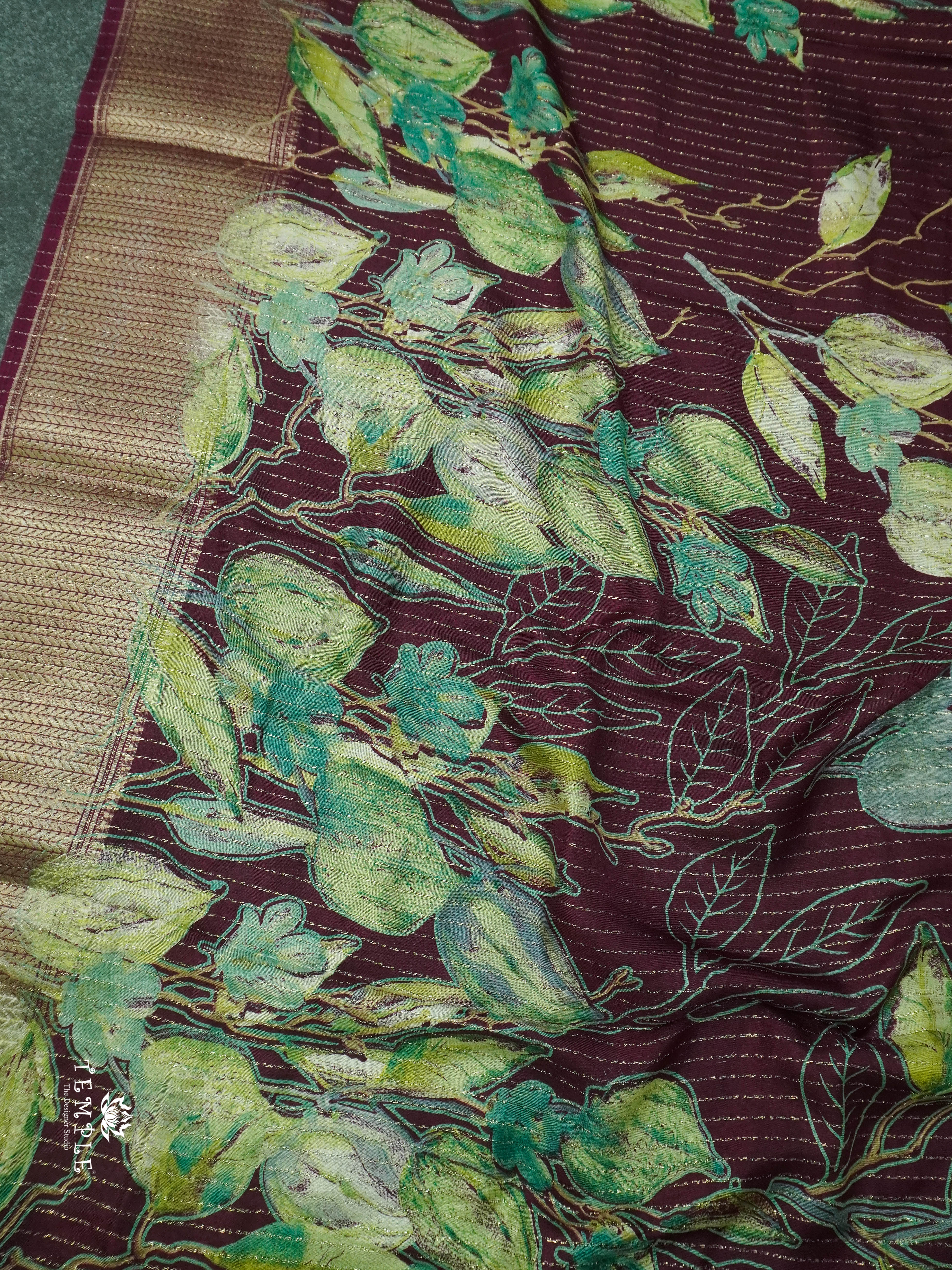 Printed Vaira Oosi Saree | TTDS1419