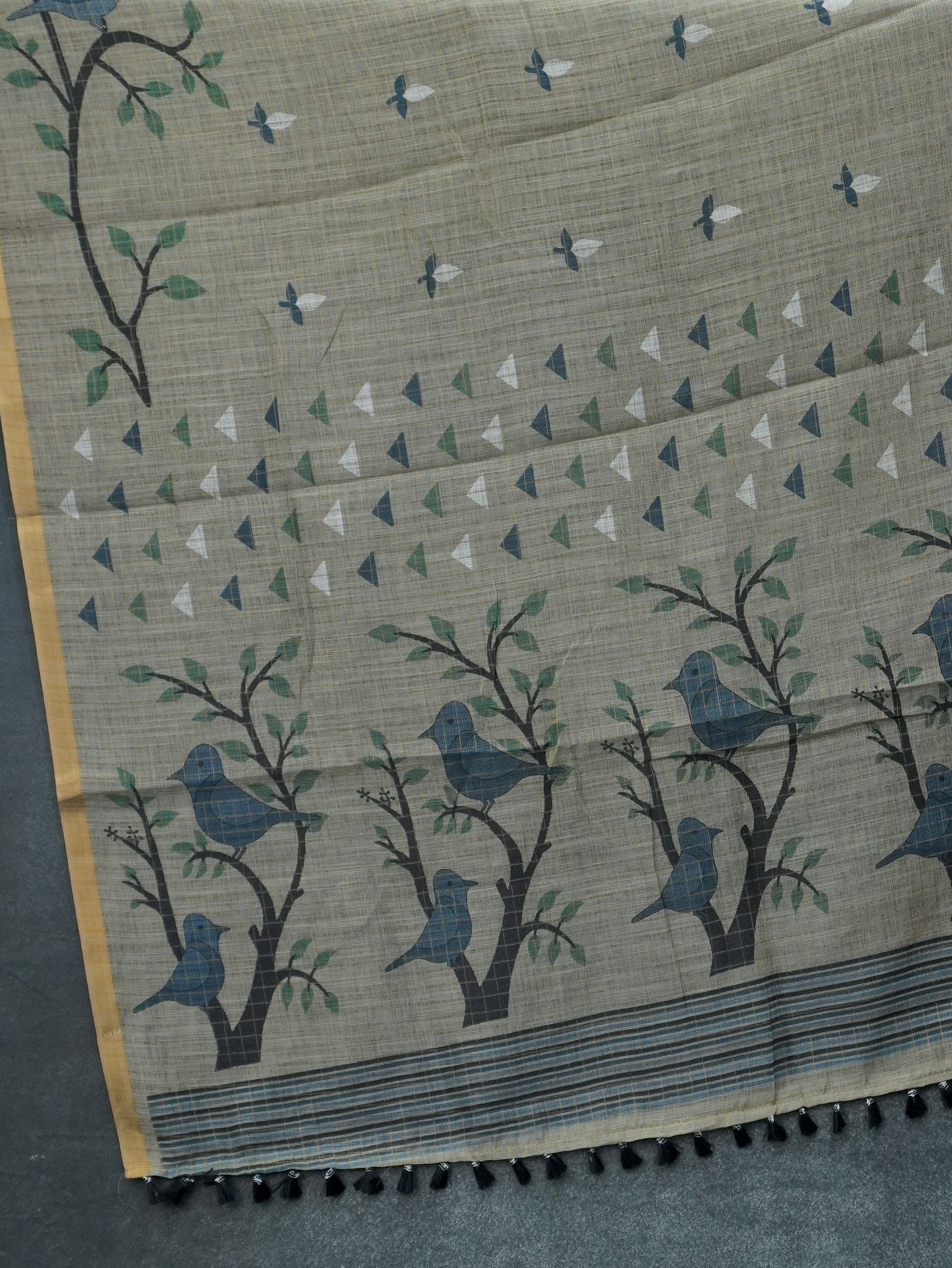 Linen Cotton Saree | TTDS3263